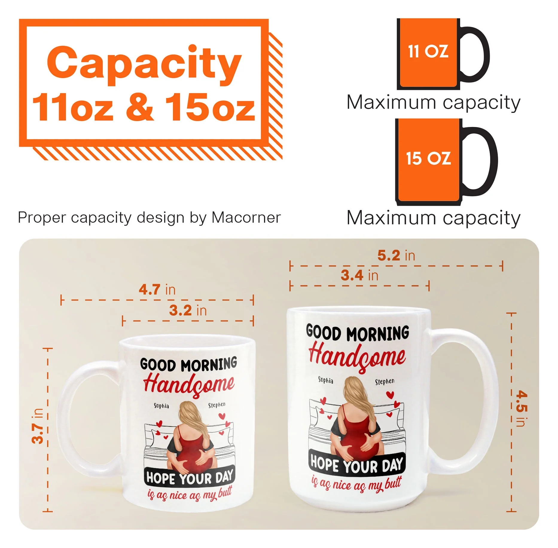 Good Morning Handsome - Personalized Mug - Image 2