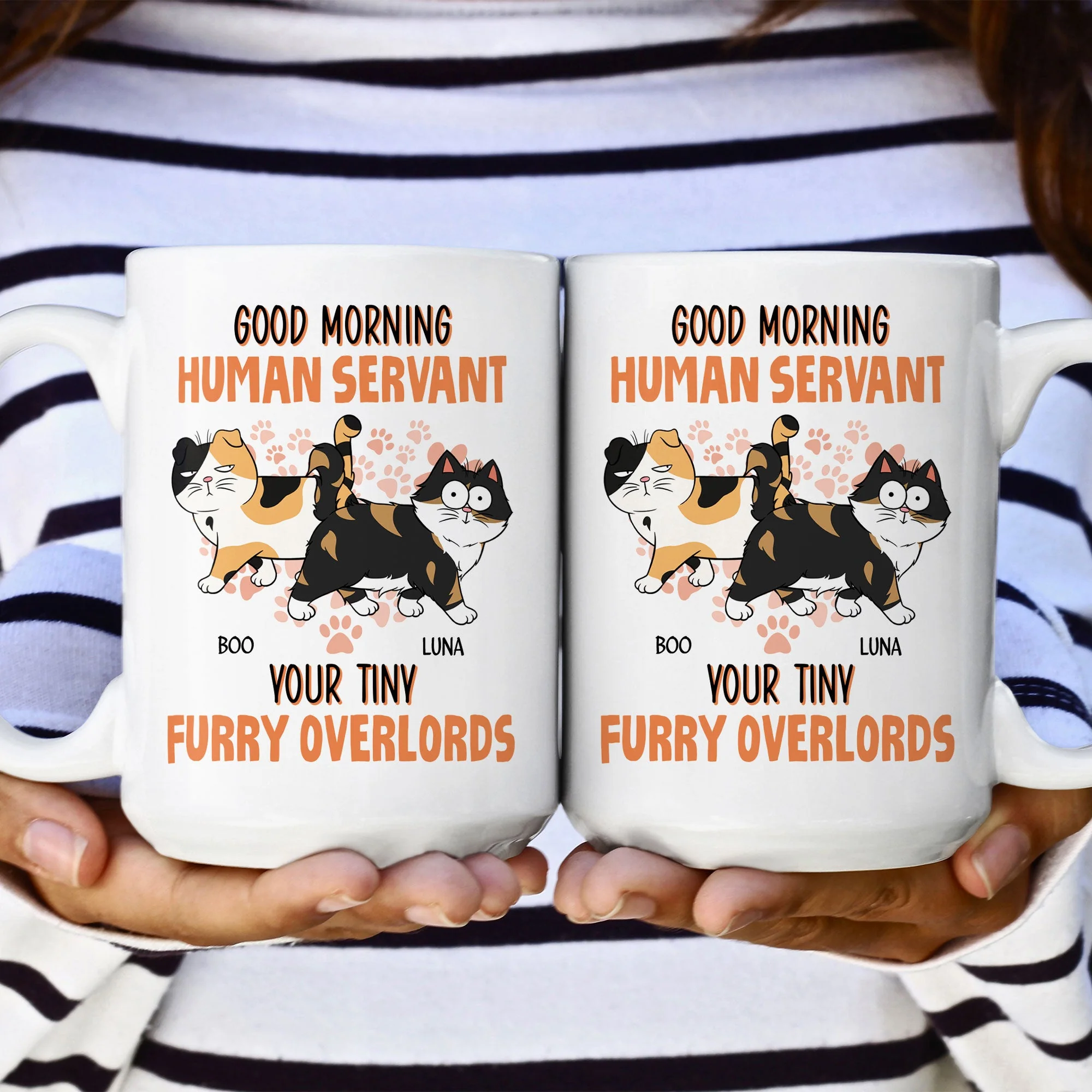 Good Morning Human Servant From Cats - Personalized Mug - Image 8