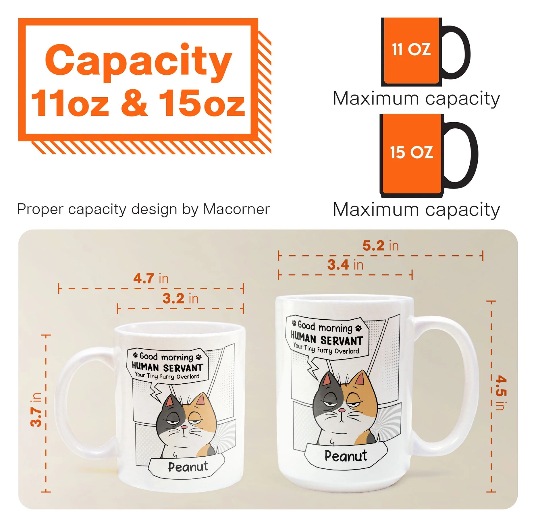 Good Morning, Human Servant - Personalized Mug - Image 6