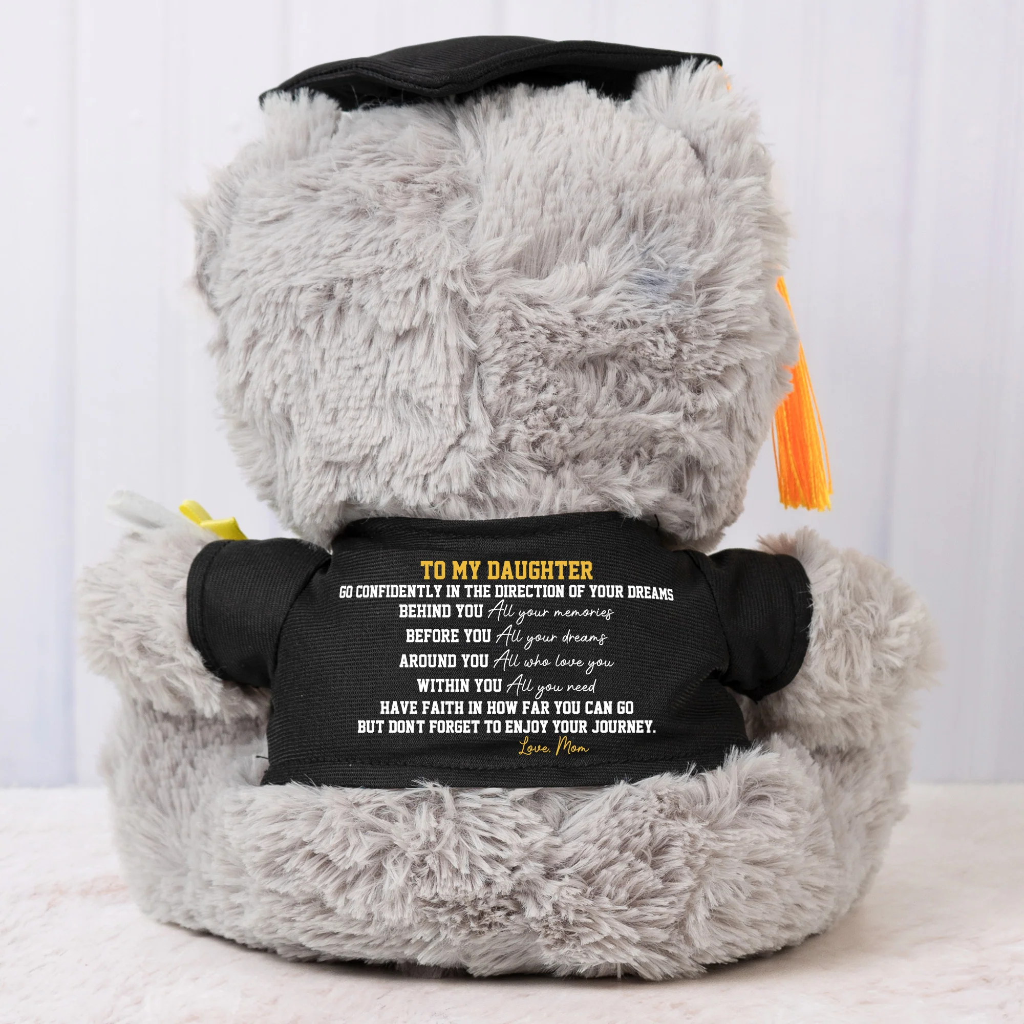Grad Celebration Behind You All Your Memories - Personalized Graduation Teddy Bear - Image 2