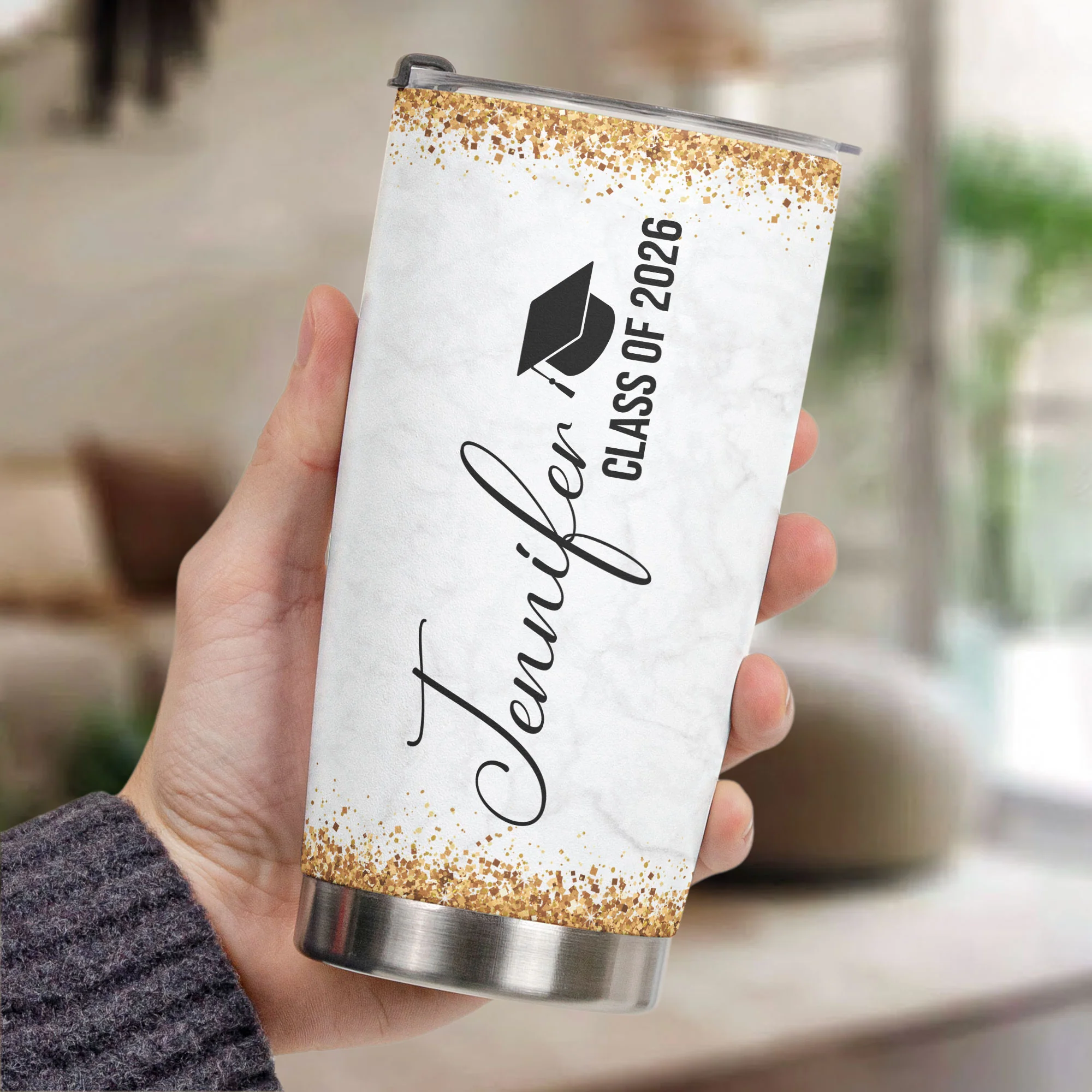 Graduate Even A Global Pandemic - Personalized Tumbler - Image 2