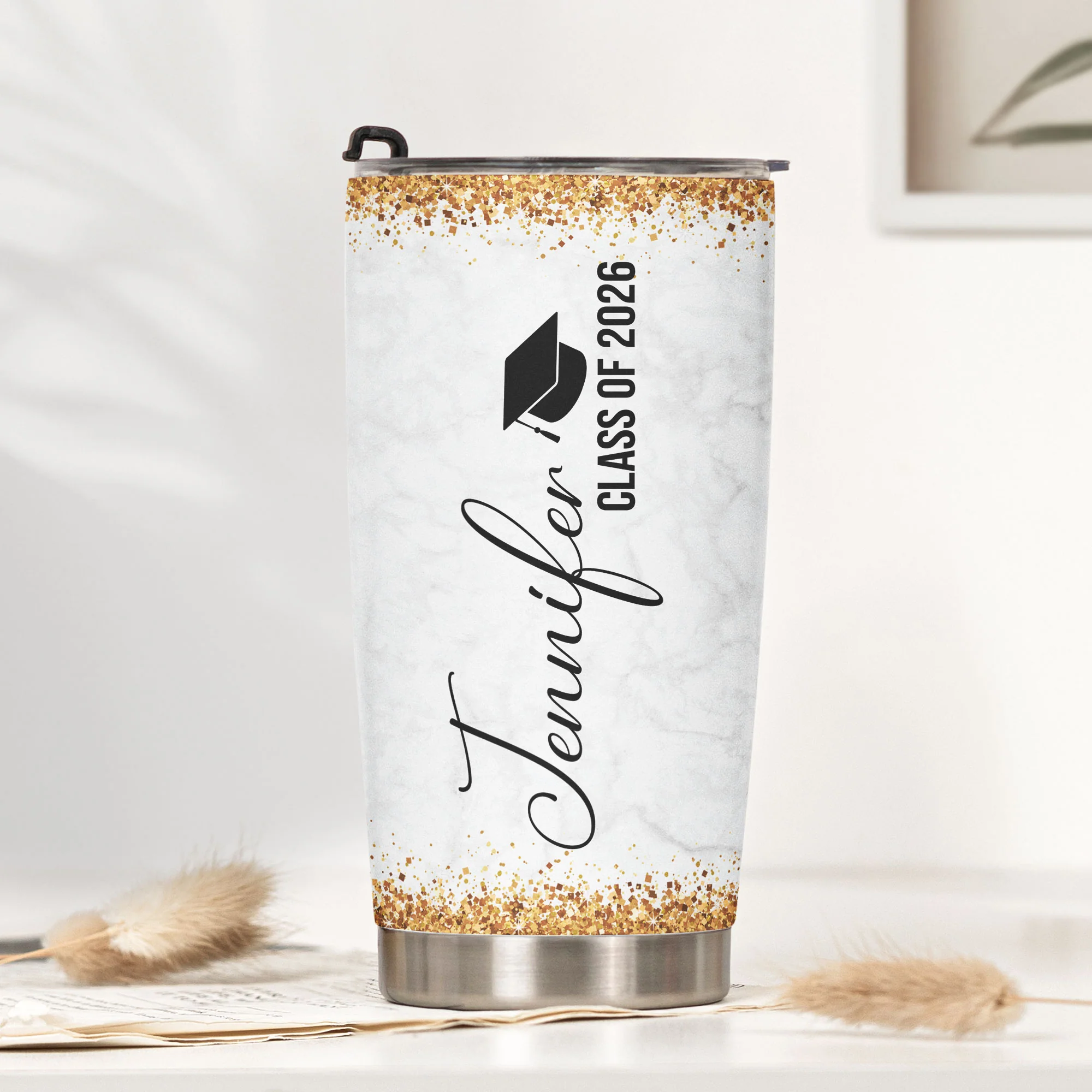 Graduate Even A Global Pandemic - Personalized Tumbler - Image 4