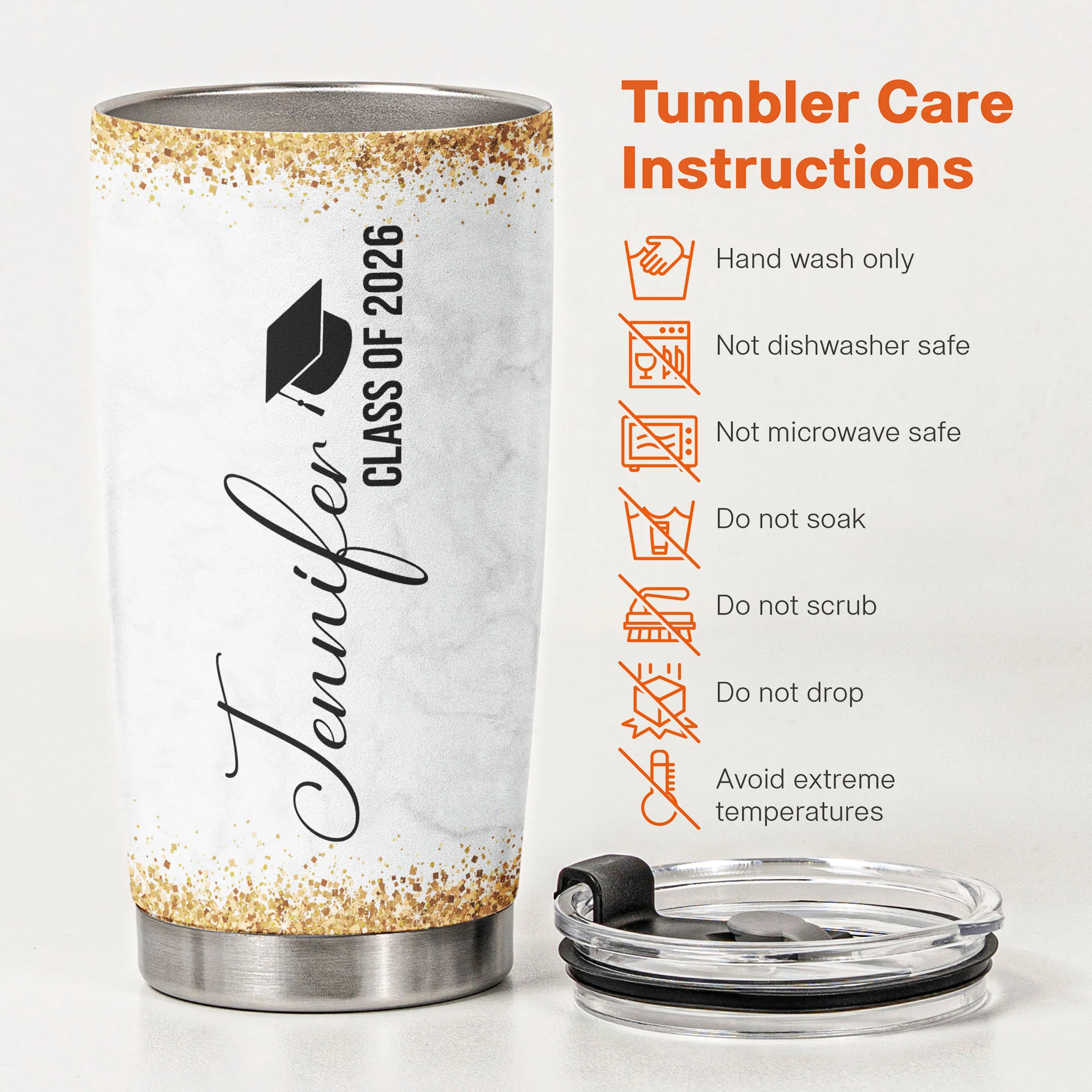 Graduate Even A Global Pandemic - Personalized Tumbler - Image 6