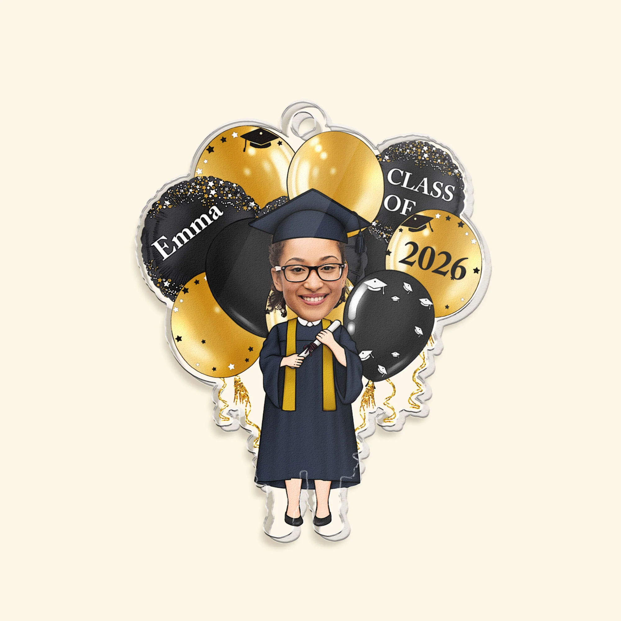 Graduation Celebration - Personalized Acrylic Photo Keychain - Image 5