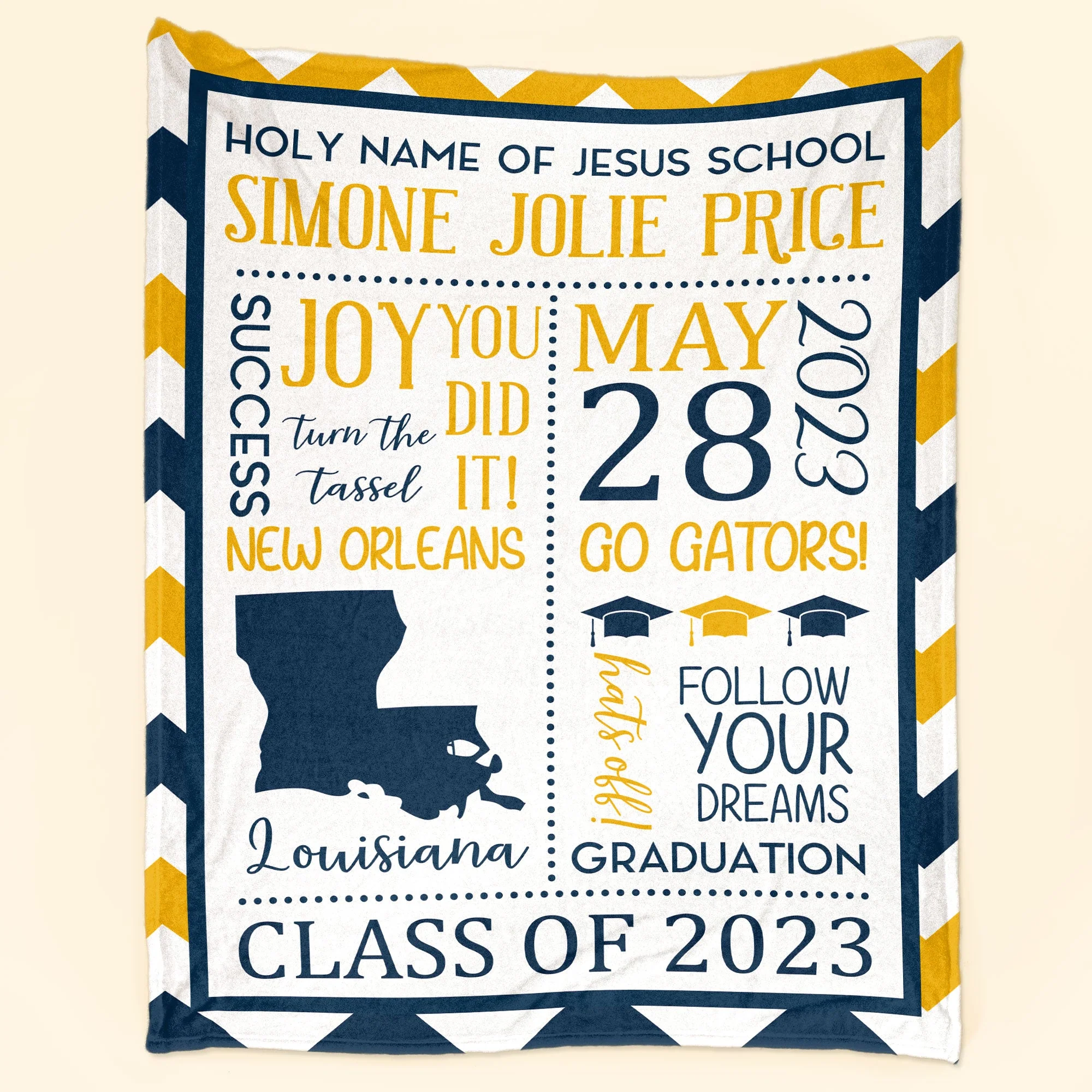 Graduation Celebration - Personalized Blanket