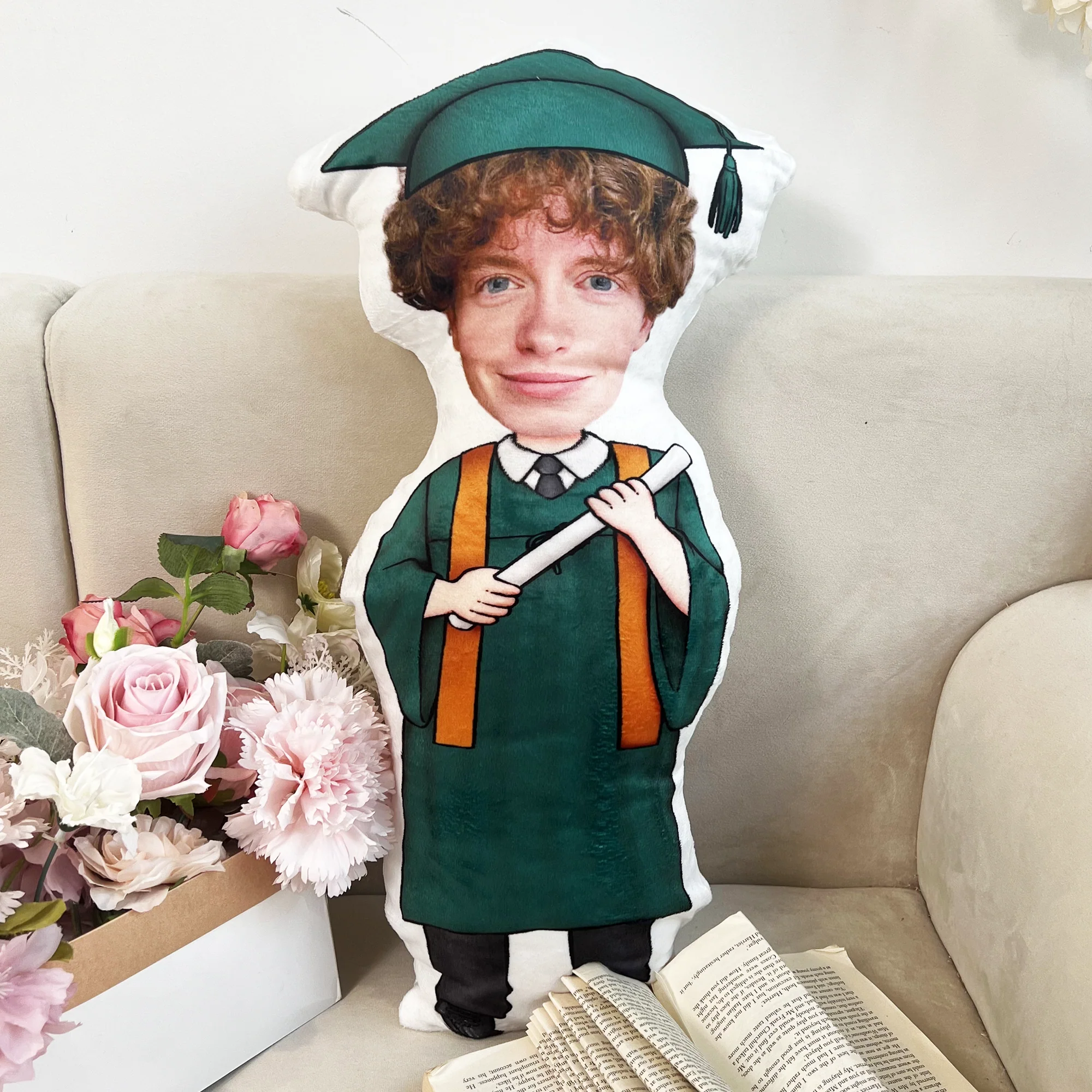 Graduation Custom Face - Personalized Photo Custom Shaped Pillow - Image 4