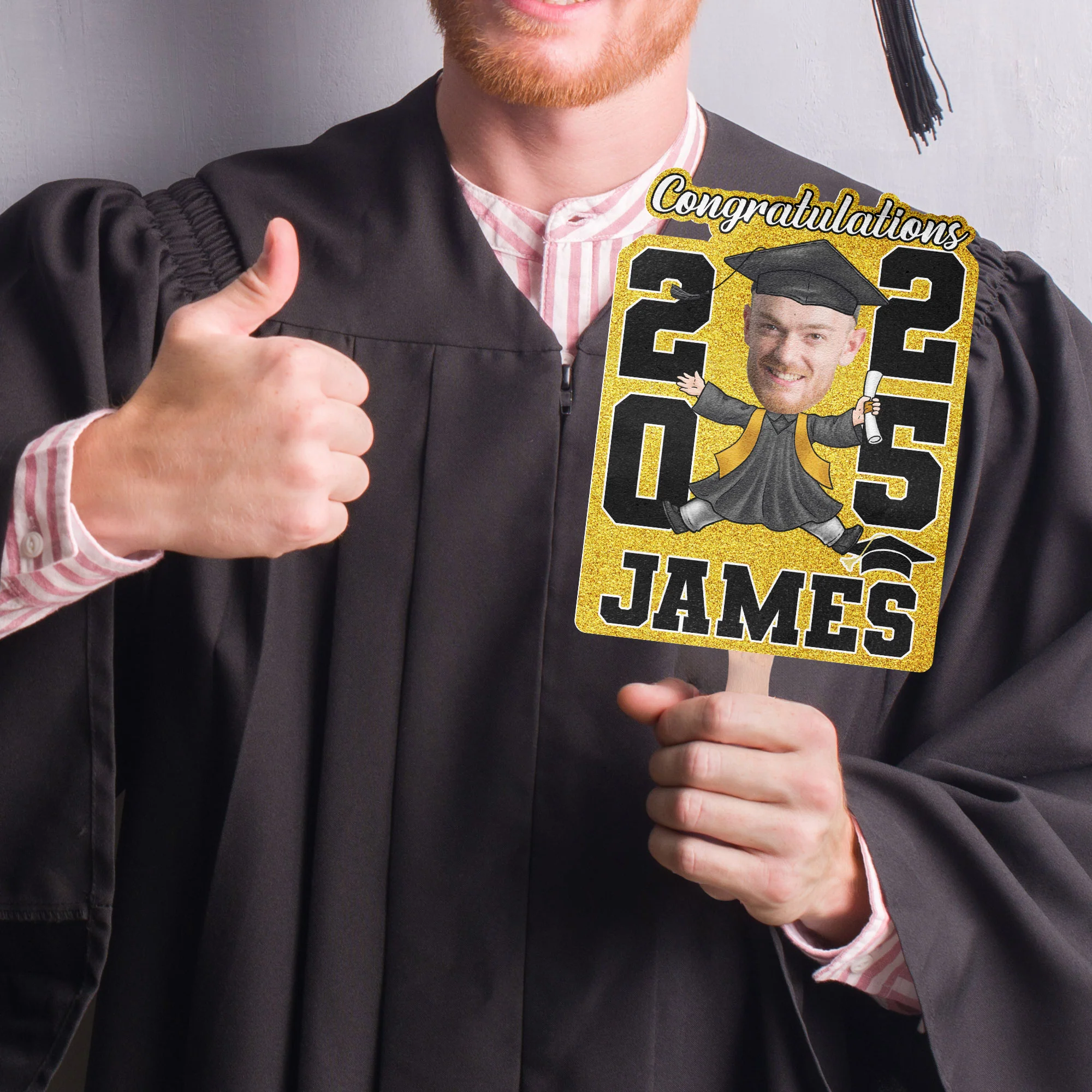 Graduation Fan We're So Proud Of You - Custom Graduation Fan With Picture - Image 5