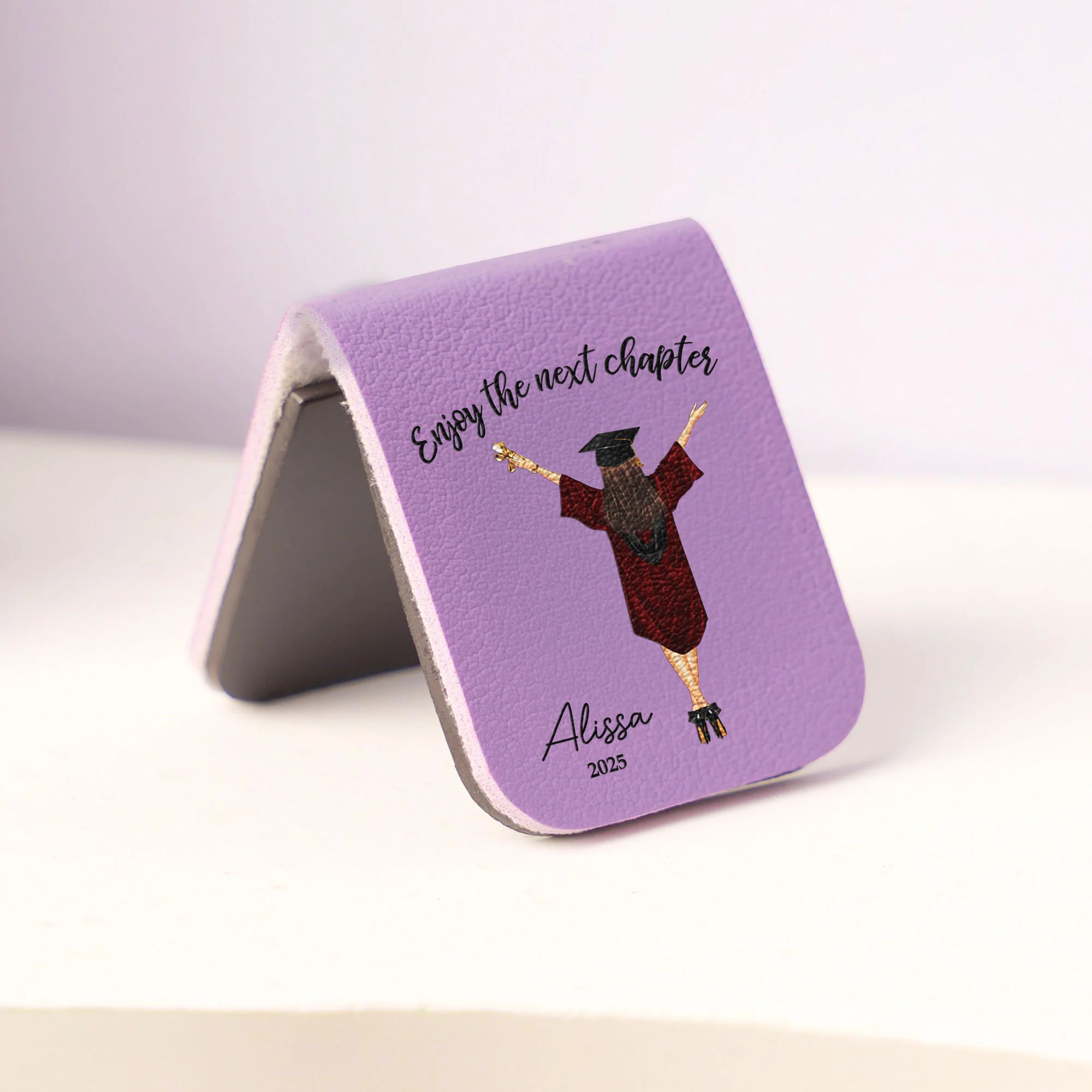 Graduation Gift - Enjoy The Next Chapter - Personalized Leather Magnetic Bookmark - Image 3