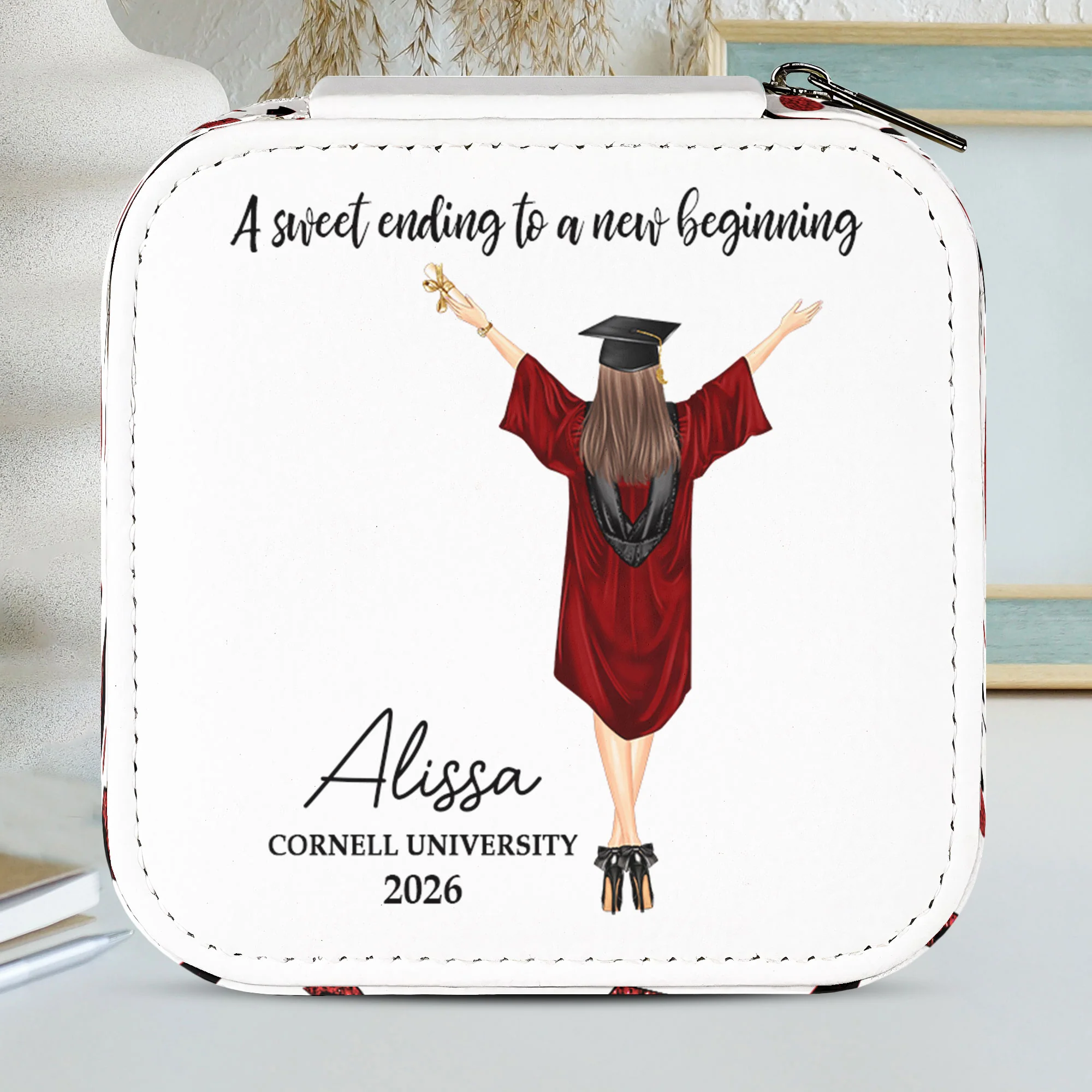 Graduation Gift For Girl - Personalized Jewelry Box - Image 2
