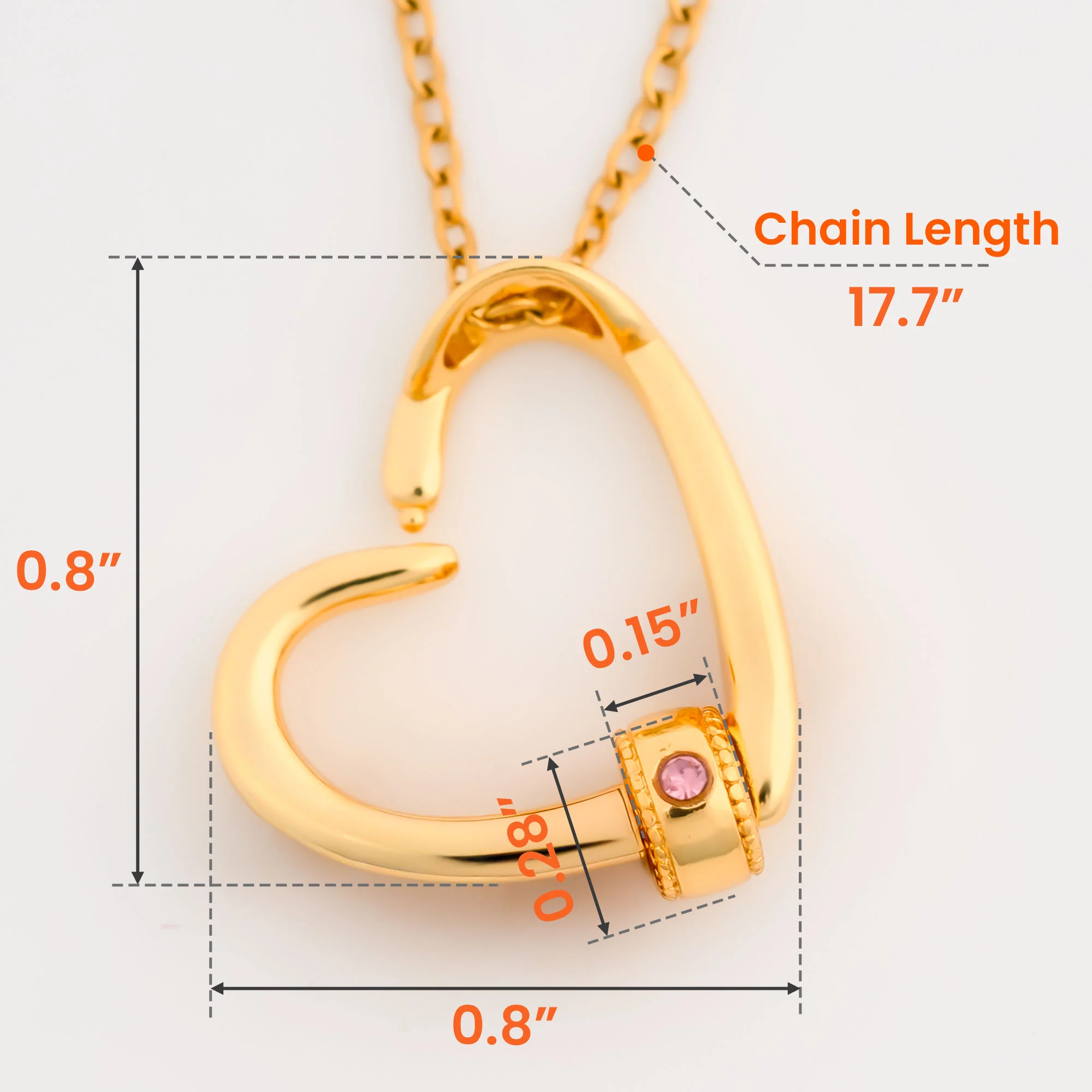Graduation Gift For Her - Personalized Birthstone Name Necklace With Heart Pendant - Image 6