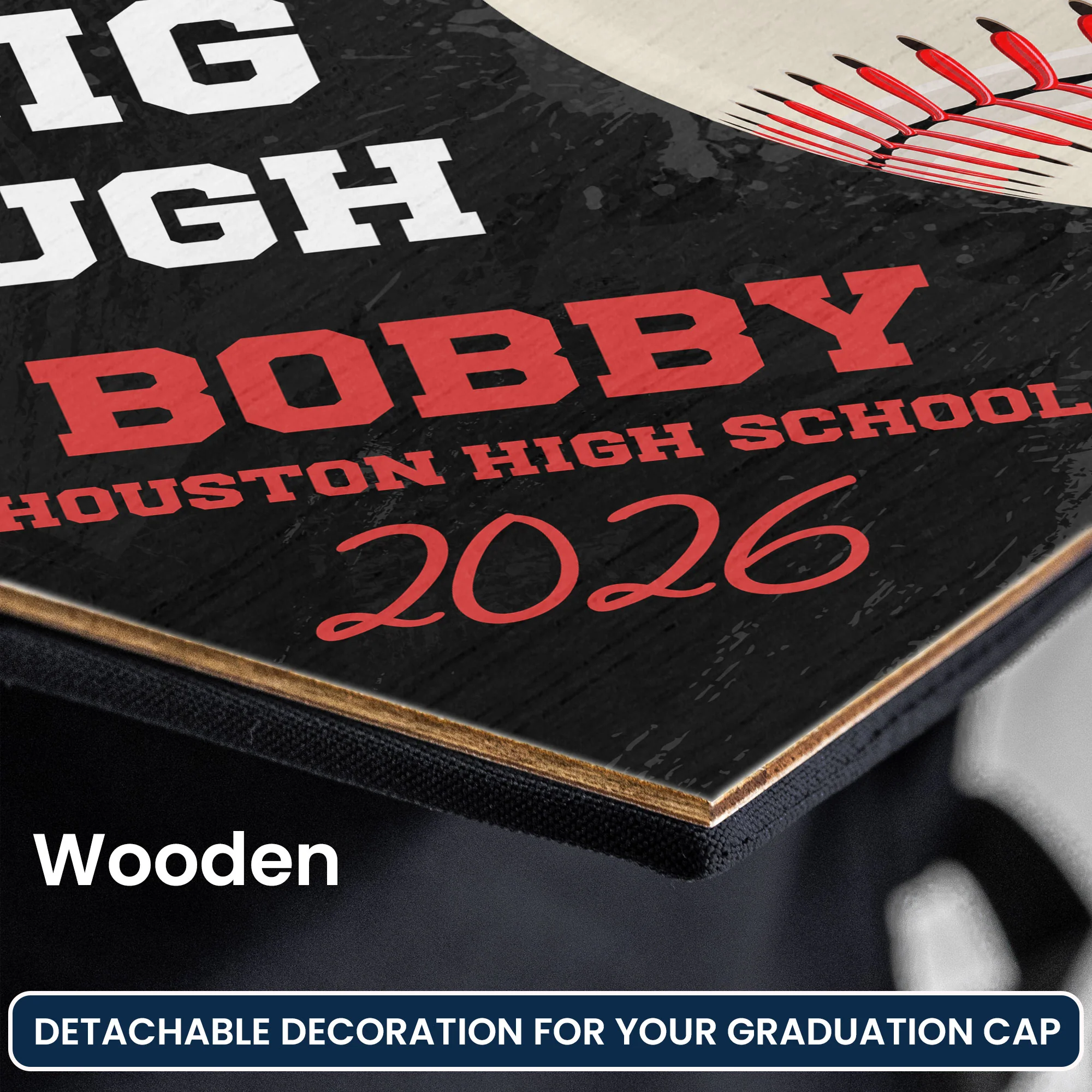 Graduation Gift If Your Dreams Don't Scare You - Personalized Graduation Cap Topper - Image 4