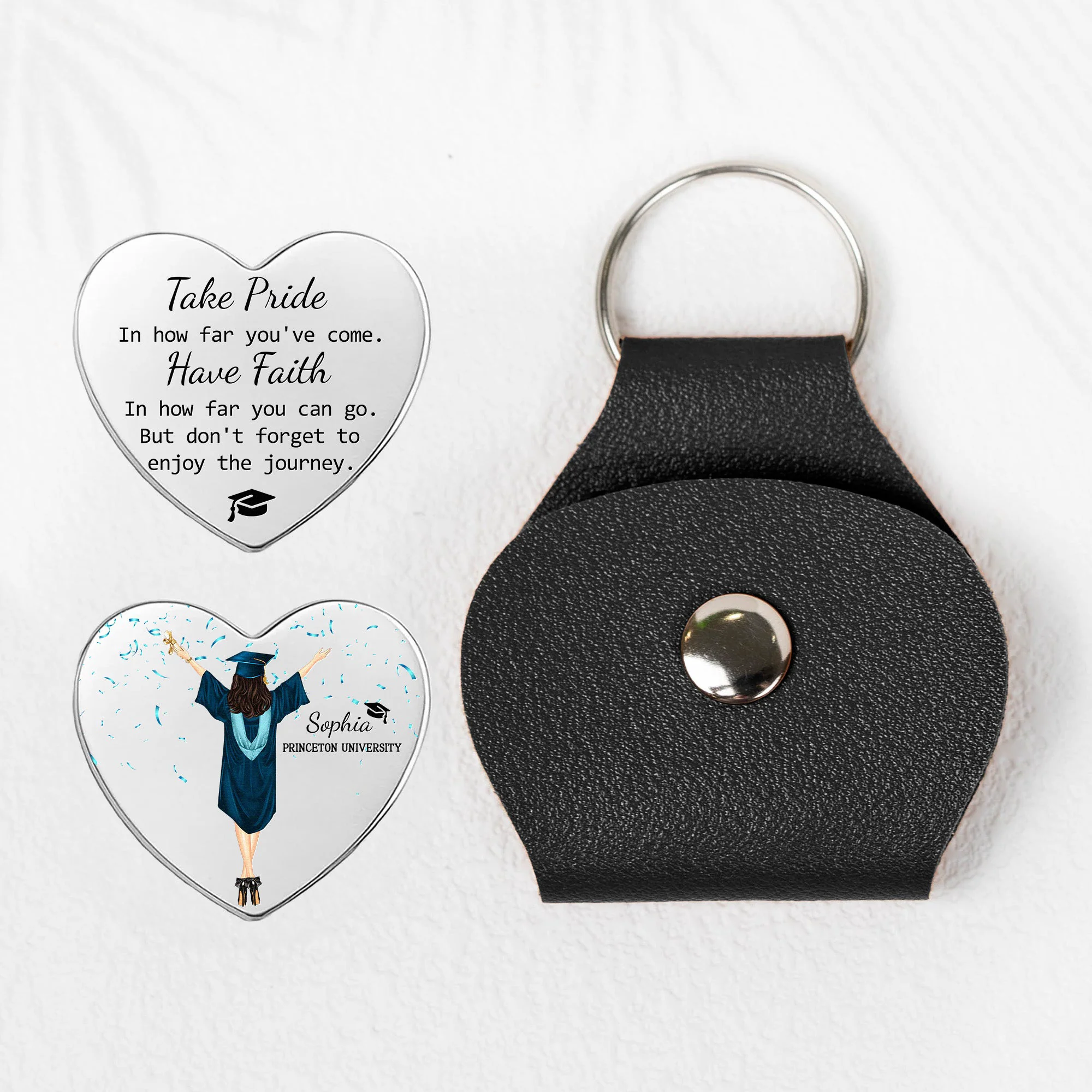Graduation Gifts Enjoy The Journey - Personalized Pocket Hug - Image 3