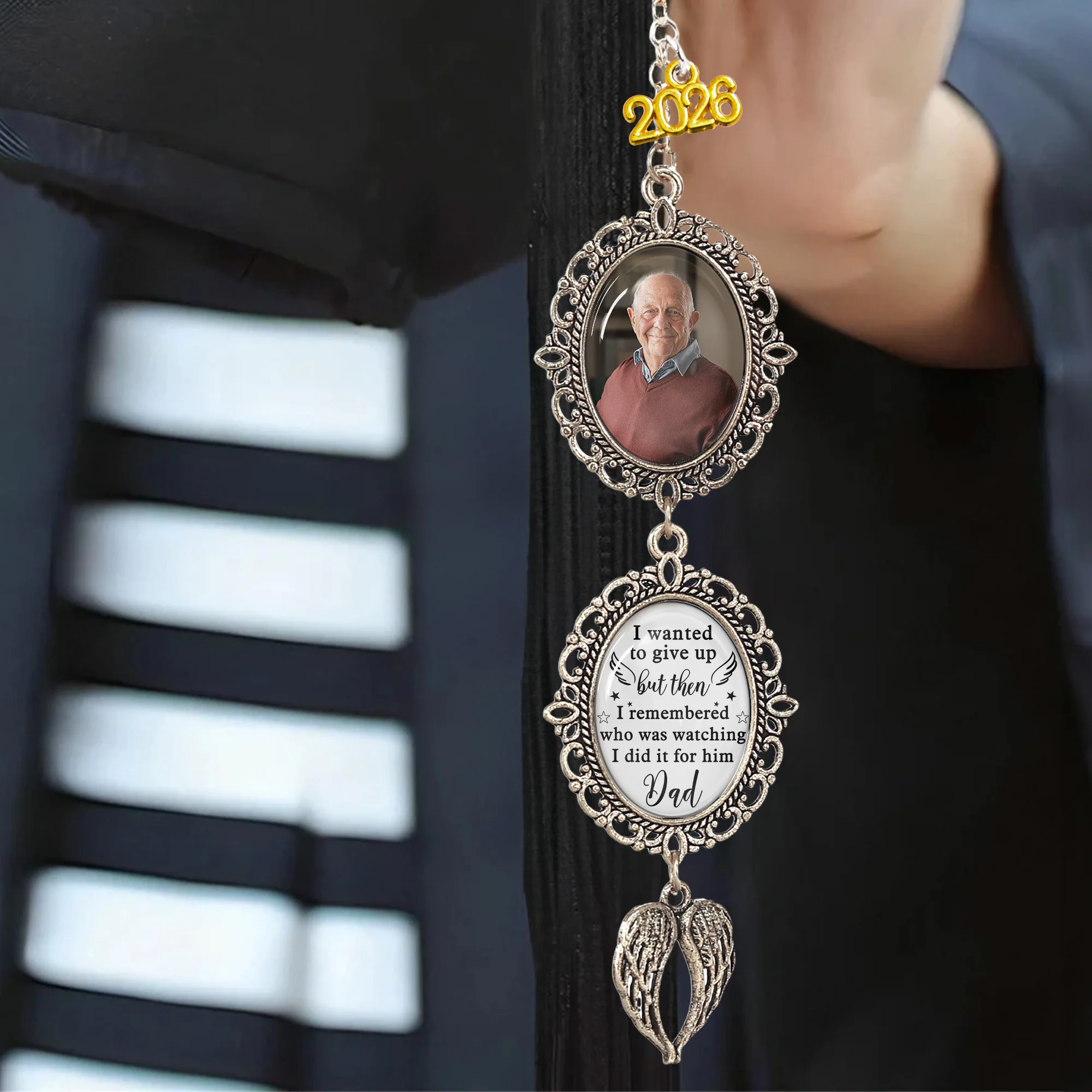 Graduation I Remembered Who Was Watching - Custom Graduation Tassel Photo Charm