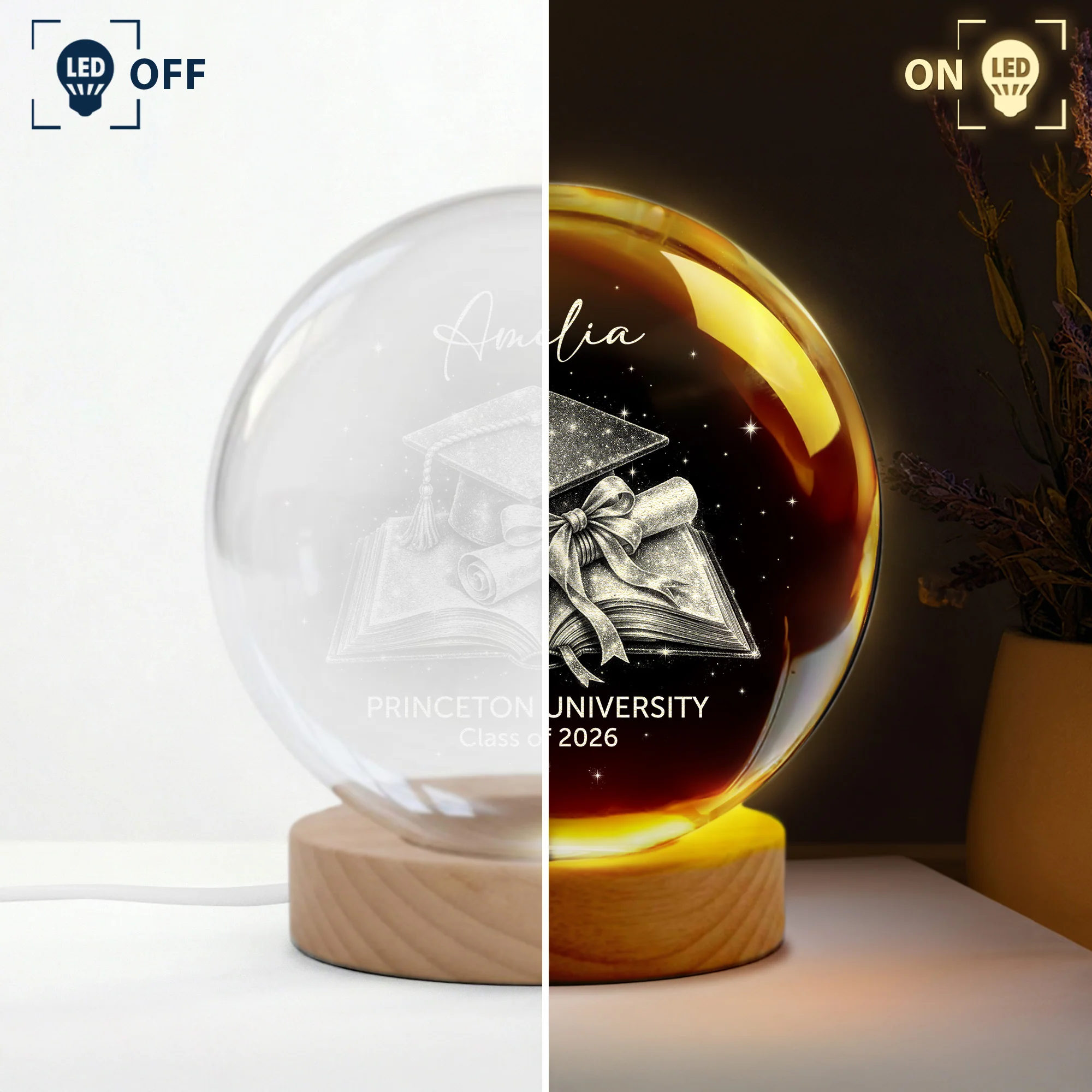 Graduation Keepsake - Personalized Night Light - Image 3