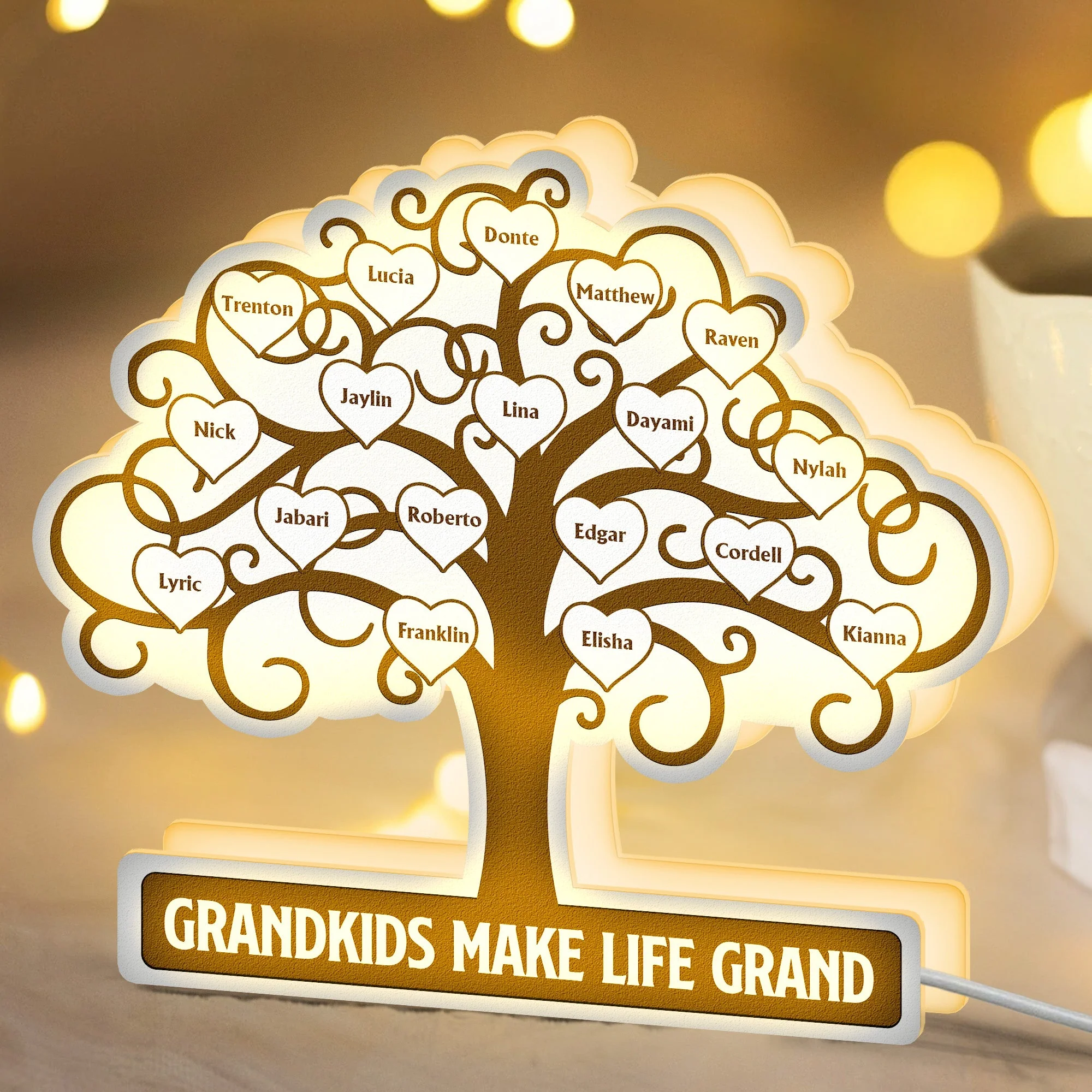 Grandkids Make Life Grand - Personalized Light Box - Image 2
