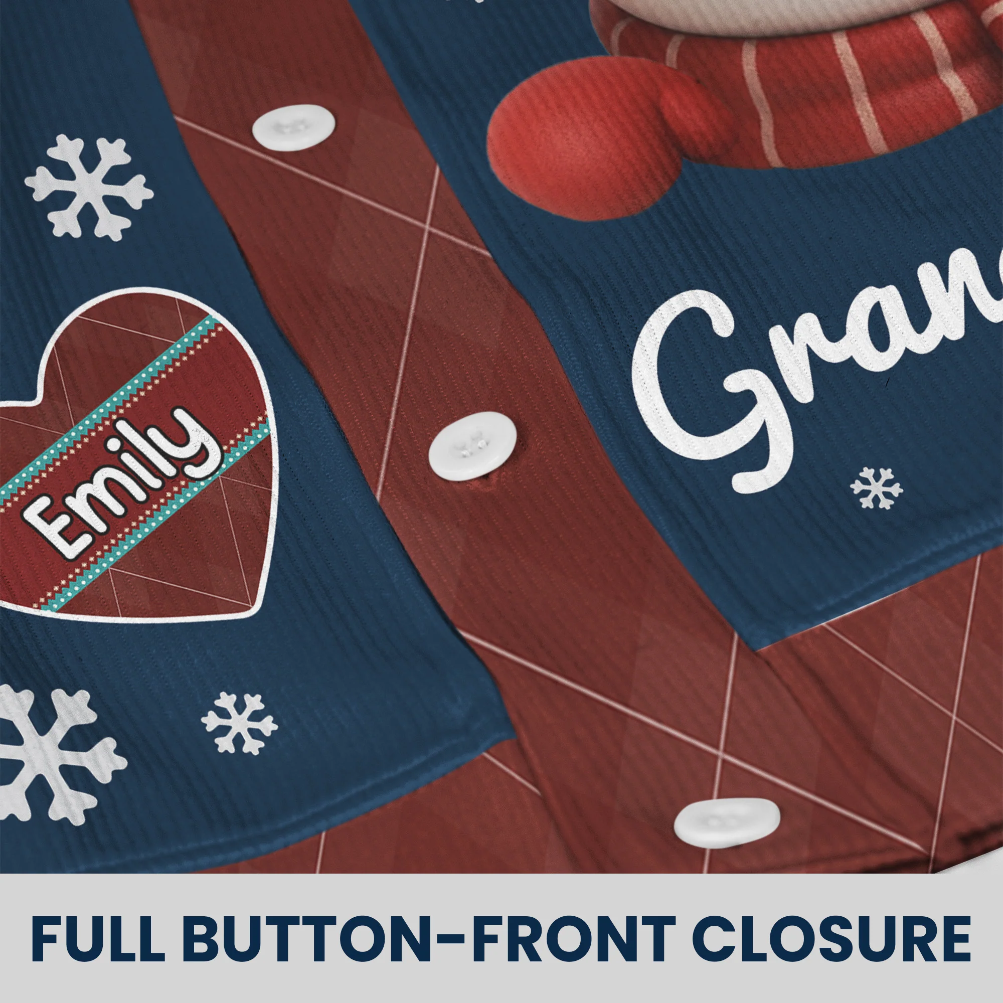 Grandkids Melt My Heart - Personalized Crewneck Cardigan - Image 4