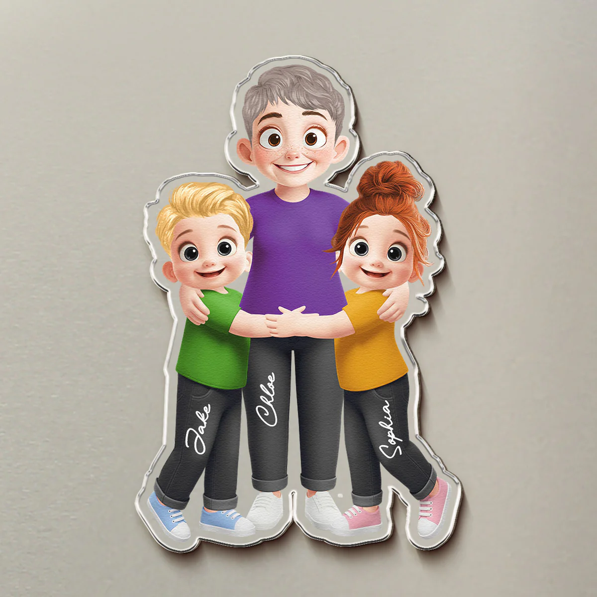 Grandma Hug And Love - Personalized Magnet - Image 3