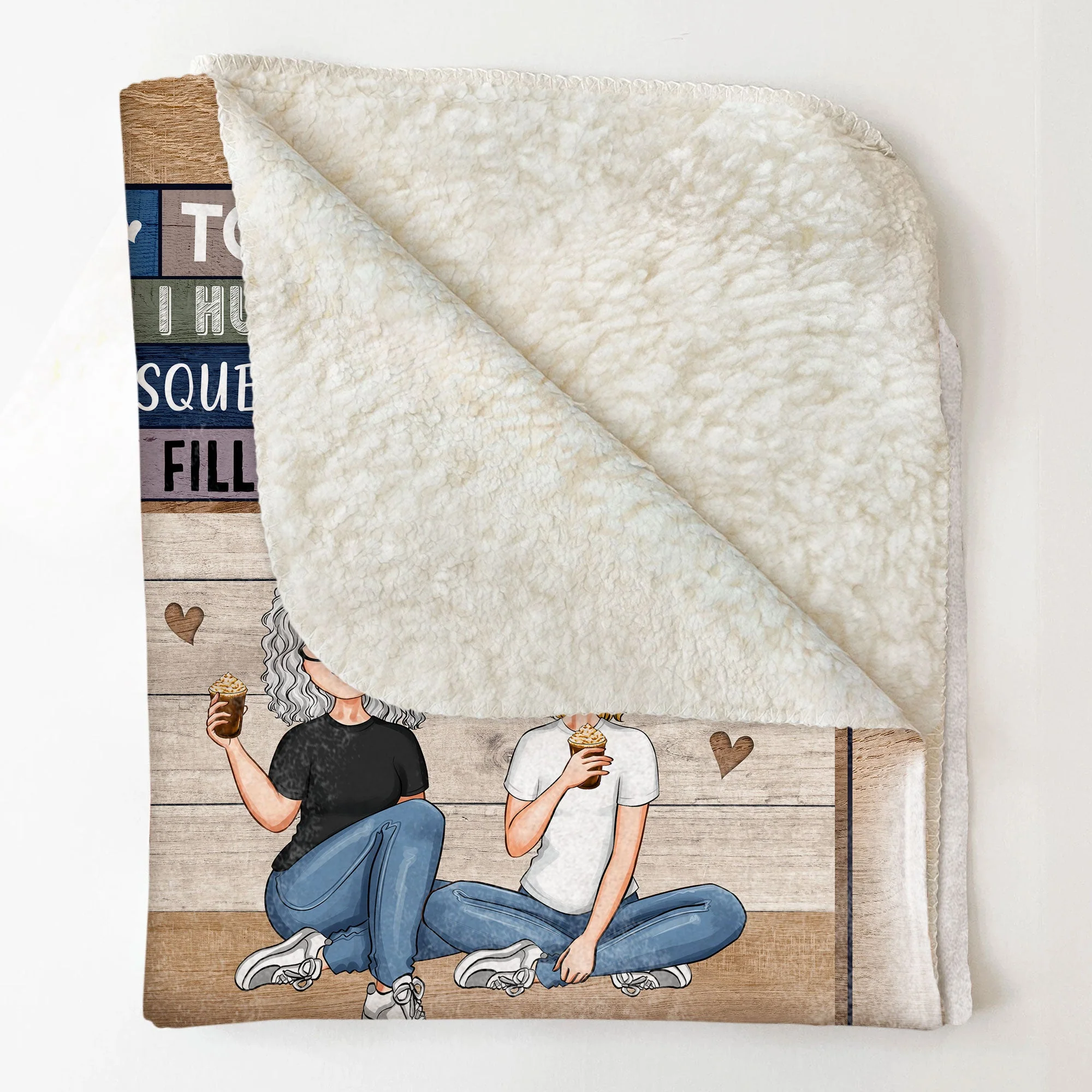 Grandma - I Love You - Personalized Grandma Blanket - Image 4