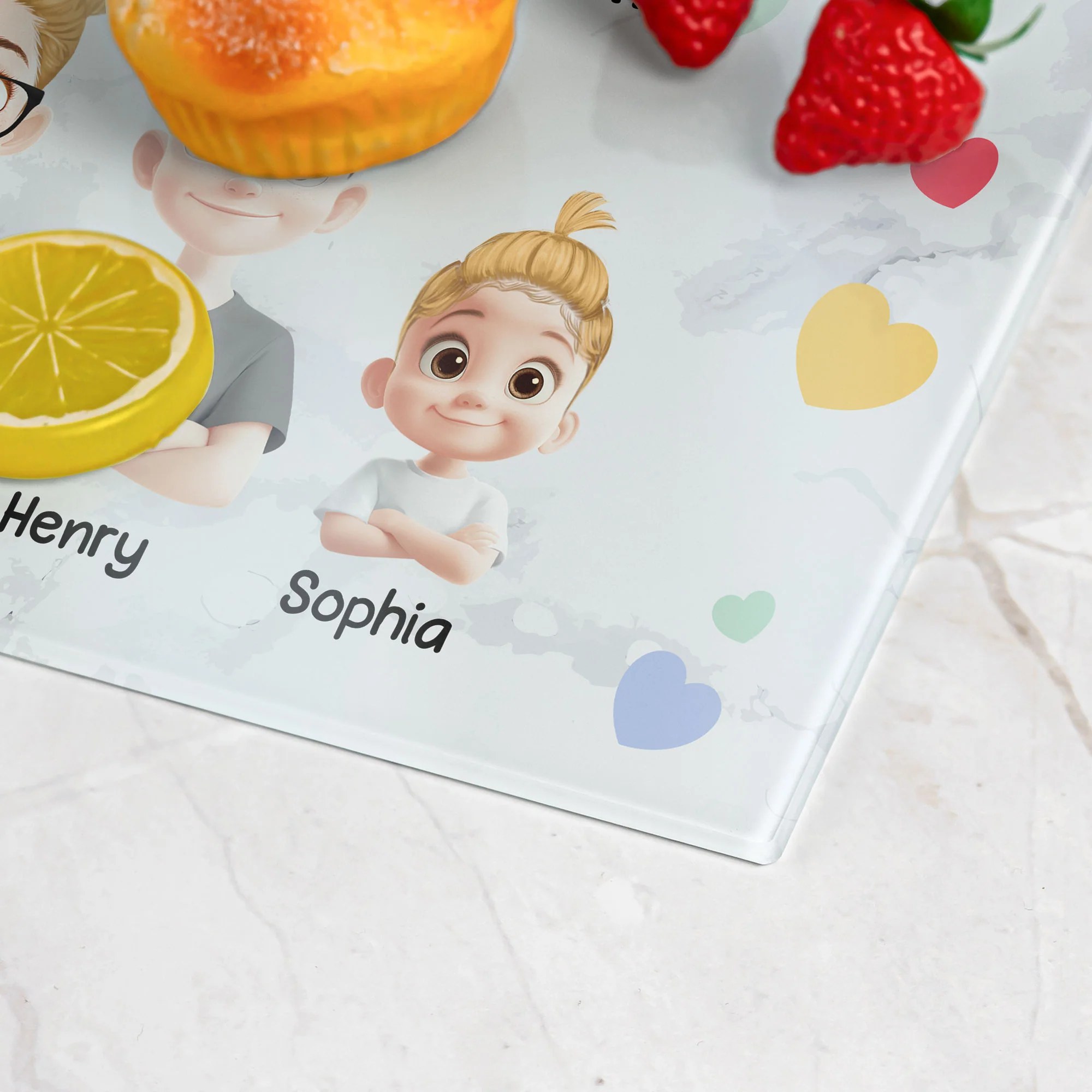 Grandma Kitchen - Personalized Glass Cutting Board - Image 5