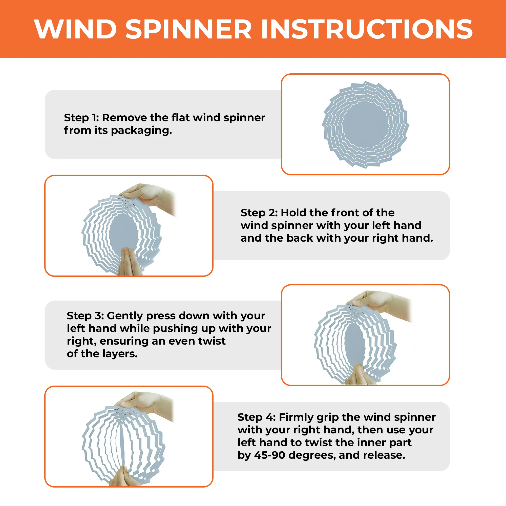 Grandma We Love You - Personalized Wind Spinner - Image 6