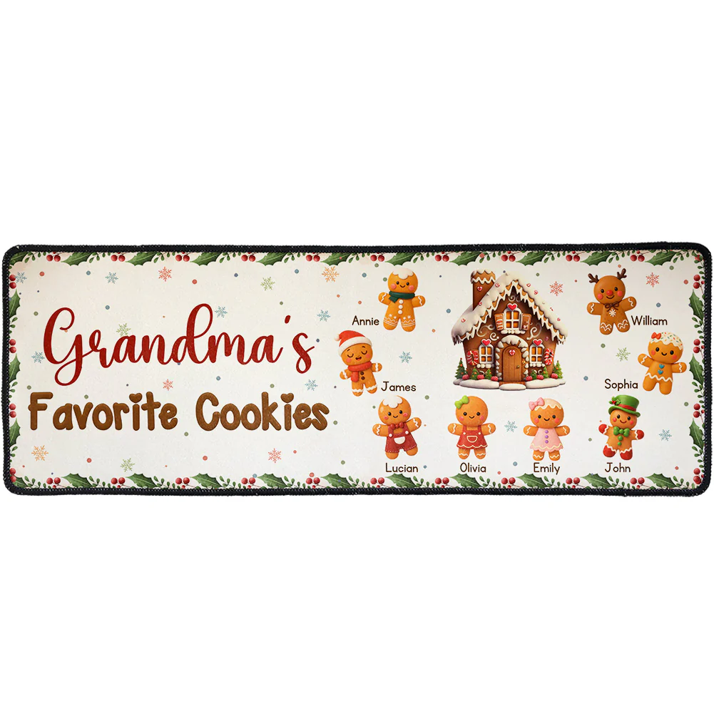 Grandma's Favorite Cookies - Personalized Runner Rug - Image 2