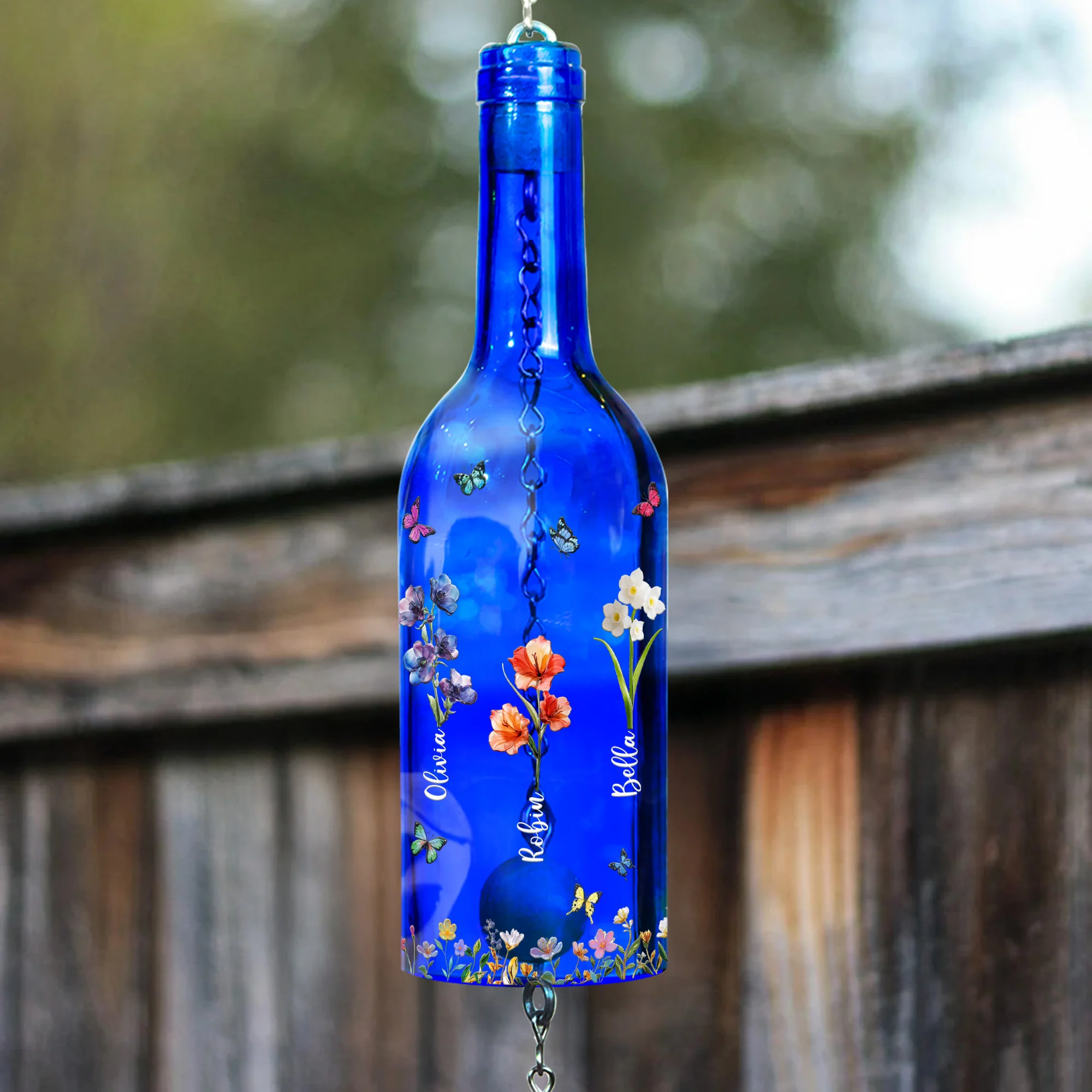 Grandma's Garden Love Grows Here - Personalized Wind Chime - Image 6