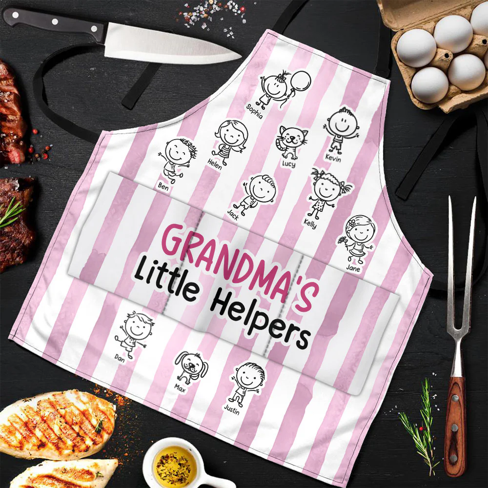 Grandma's Little Helpers - Personalized Apron - Image 2