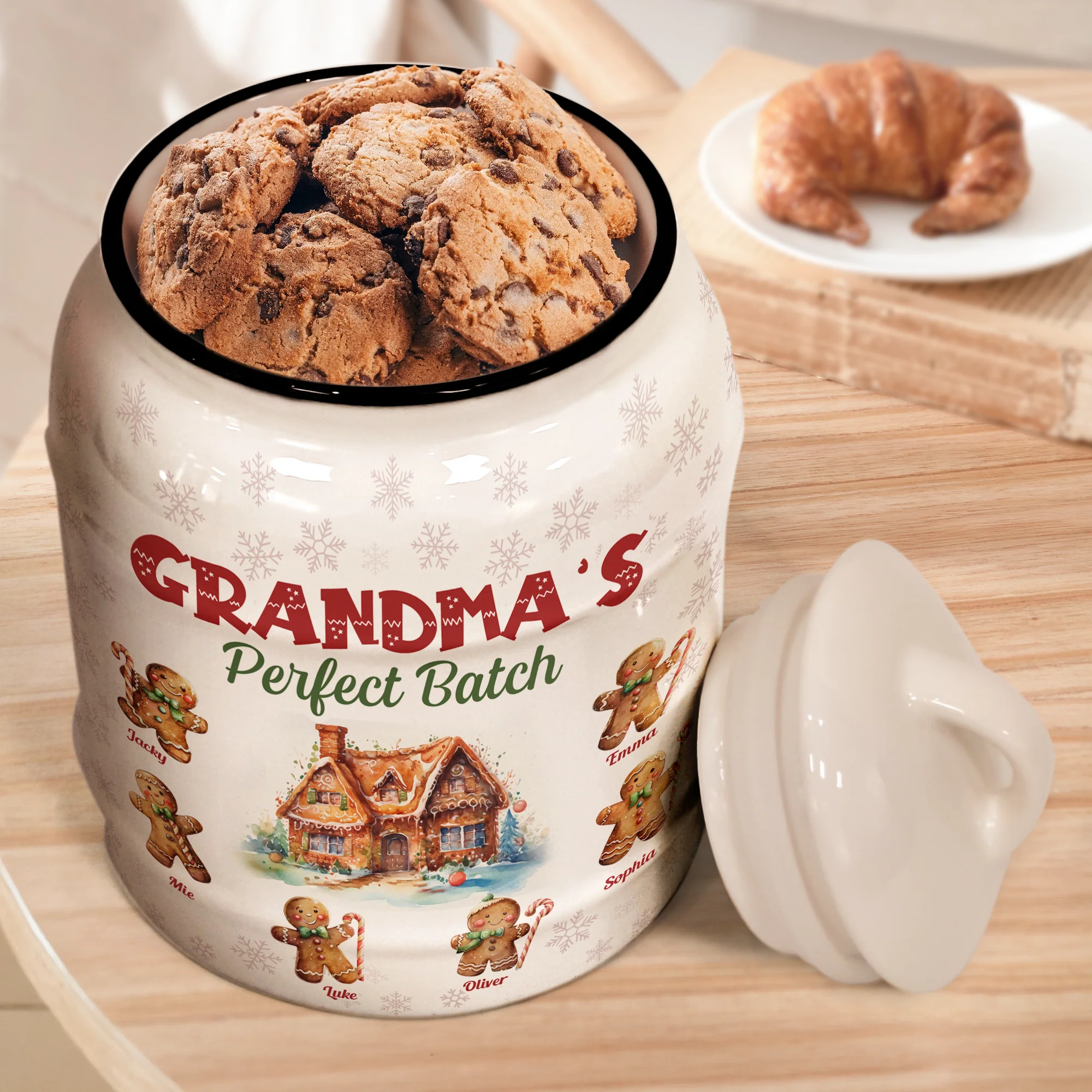 Grandma's Perfect Batch - Personalized Cookie Jar - Image 3