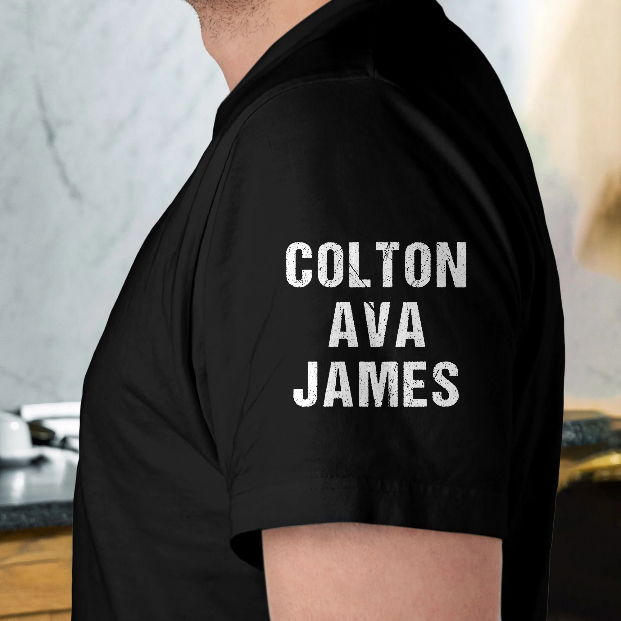 Grandpa The Man The Myth The Bad Influence Custom With Grandkids' Names - Up To 12 Names - Personalized Shirt - Image 3