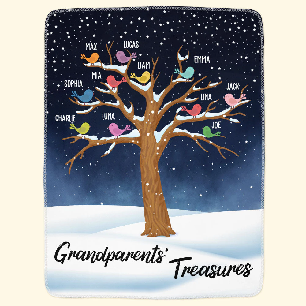 Grandparents' Treasures - Personalized Blanket - Image 3