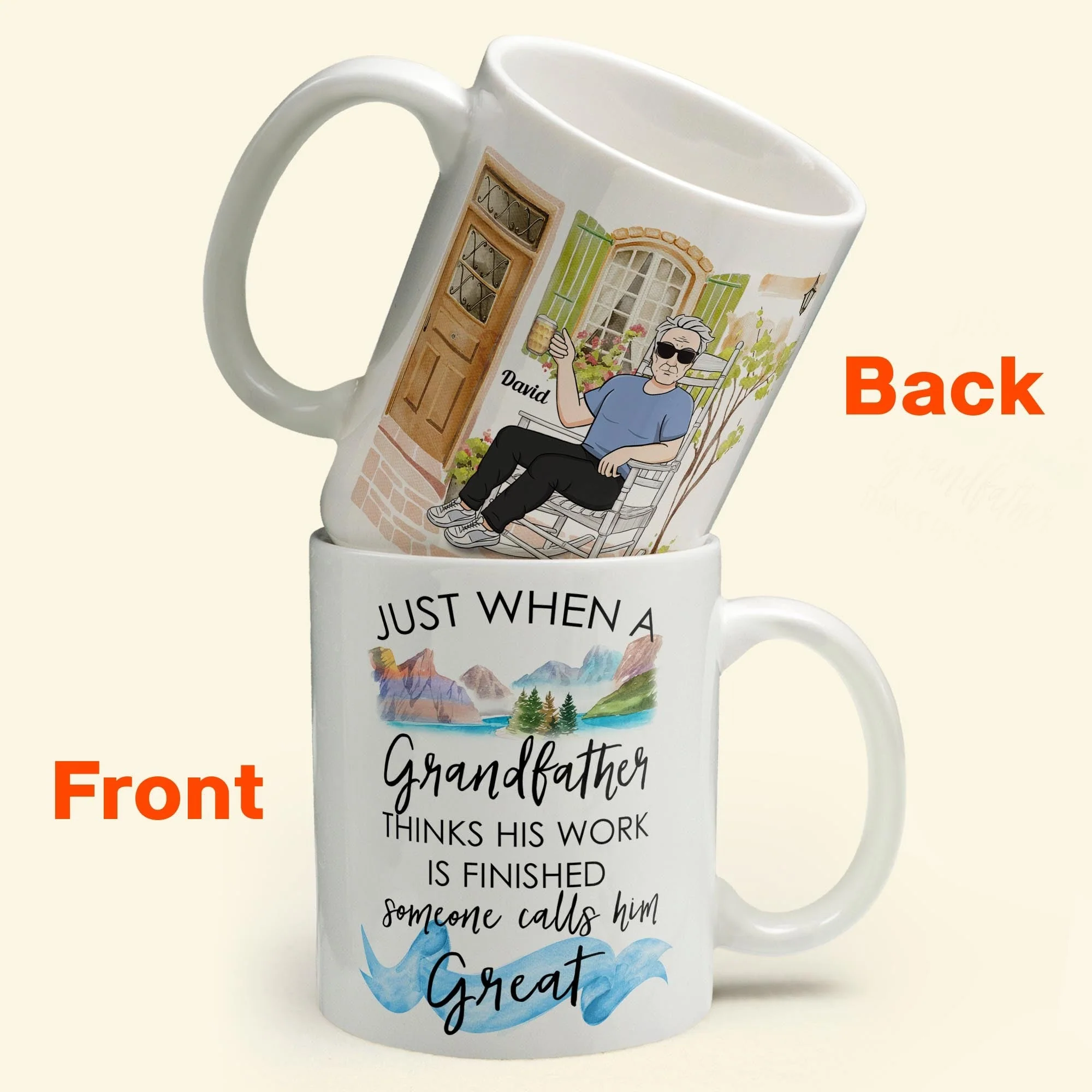 Great Grandparent - Personalized Mug - Pregnancy, Baby Announcement Gift For Great - Grandma, Grandma , Great Grandpa, Grandpa - Baby Reveal To Family - Image 4