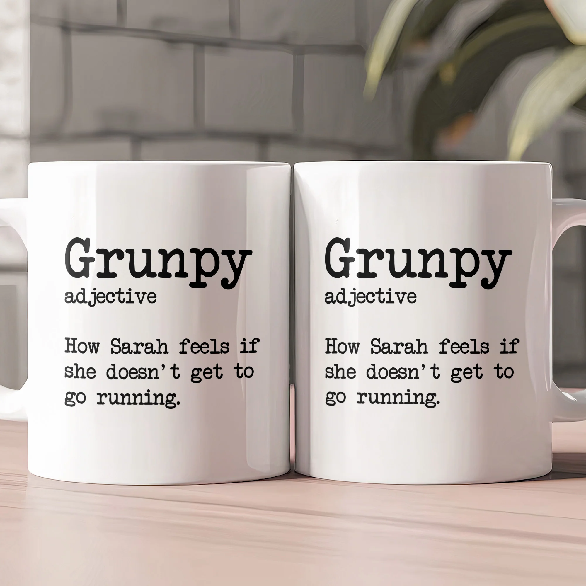Grunpy Runner - Personalized Mug - Image 2