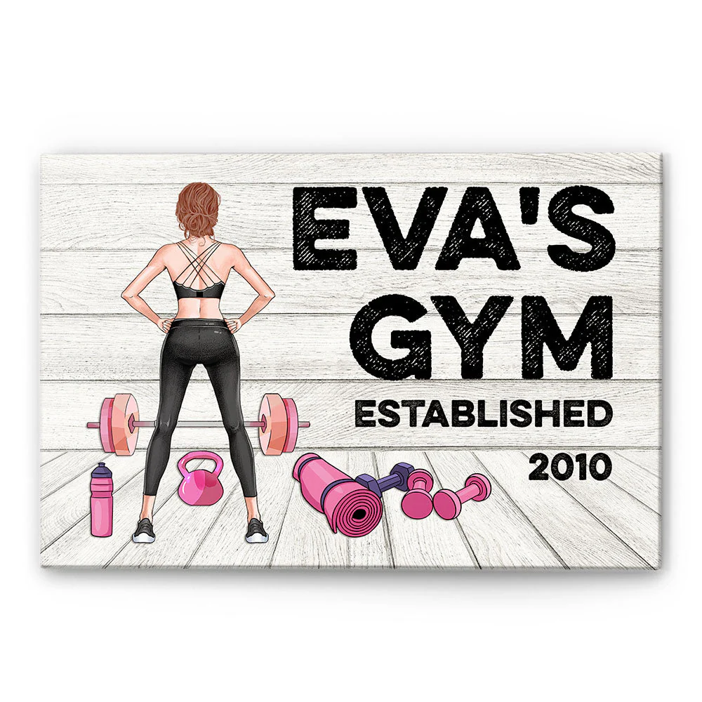 Gym Room Sign, Fitness Custom Poster/Canvas, Gift For Fitness Lovers - Image 4
