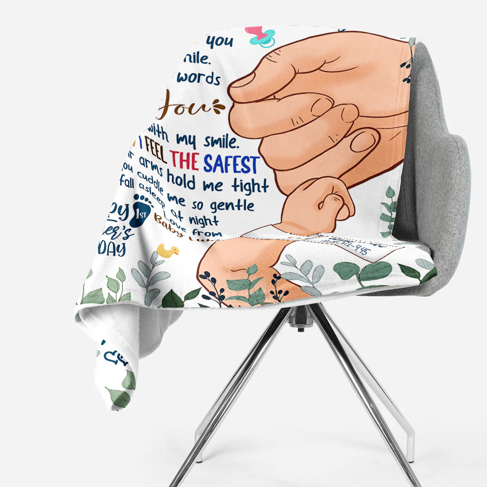 Happy 1st Mothers Day Mommy - Personalized Blanket - Image 2