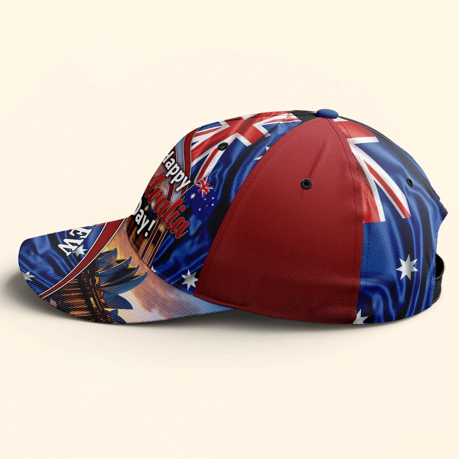 Happy Australia Day 26th January Custom Name - Personalized Classic Cap - Image 5