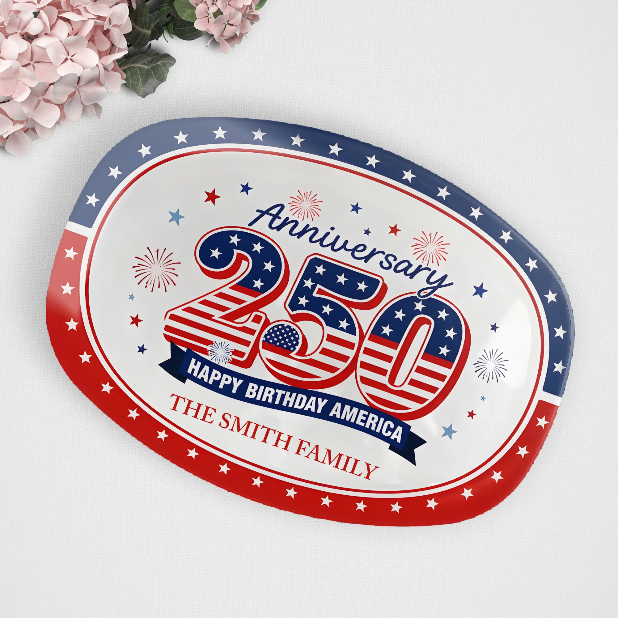 Happy Birthday America - Personalized Platter - Image 3