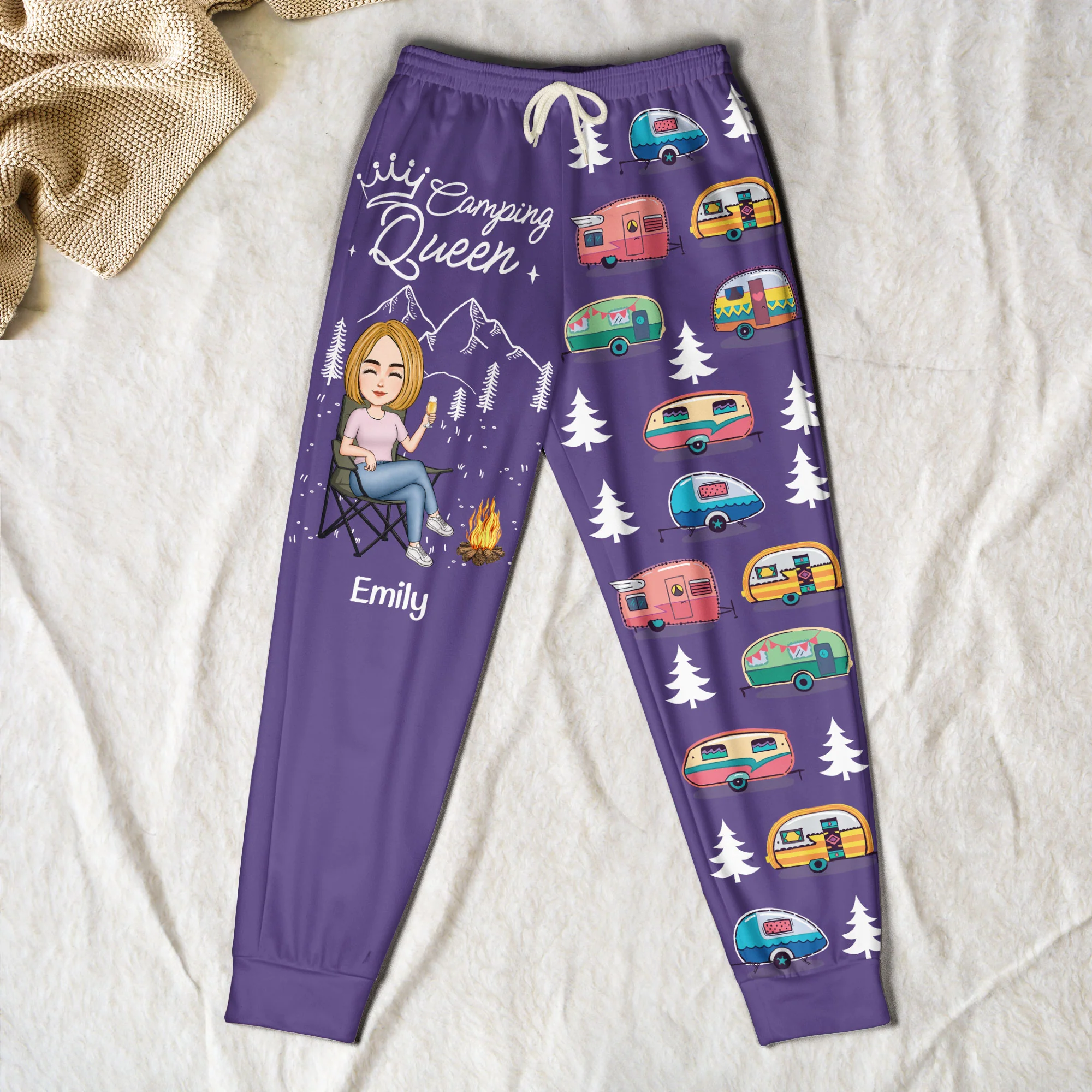 Happy Camper - Personalized Sweatpants - Image 4