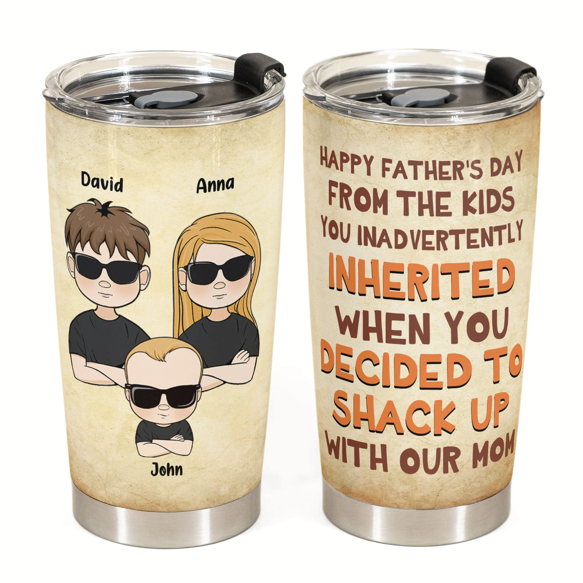 Happy Father'S Day - Personalized Tumbler Cup - Father's Day, Birthday, Funny Gift For Dad, Father - Image 2