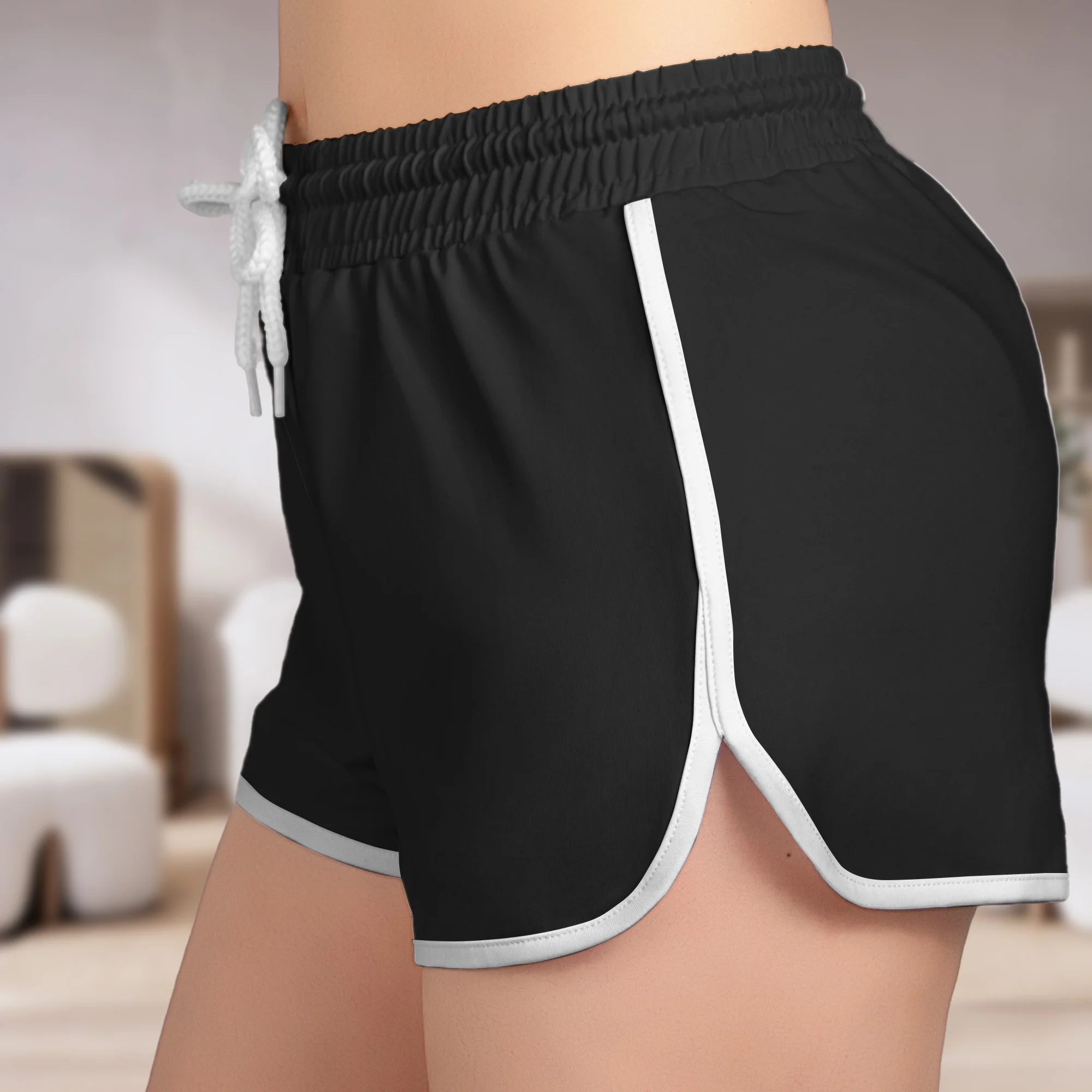 Happy Hoe Funny Gardening Humor - Custom Dolphin Shorts - Image 3