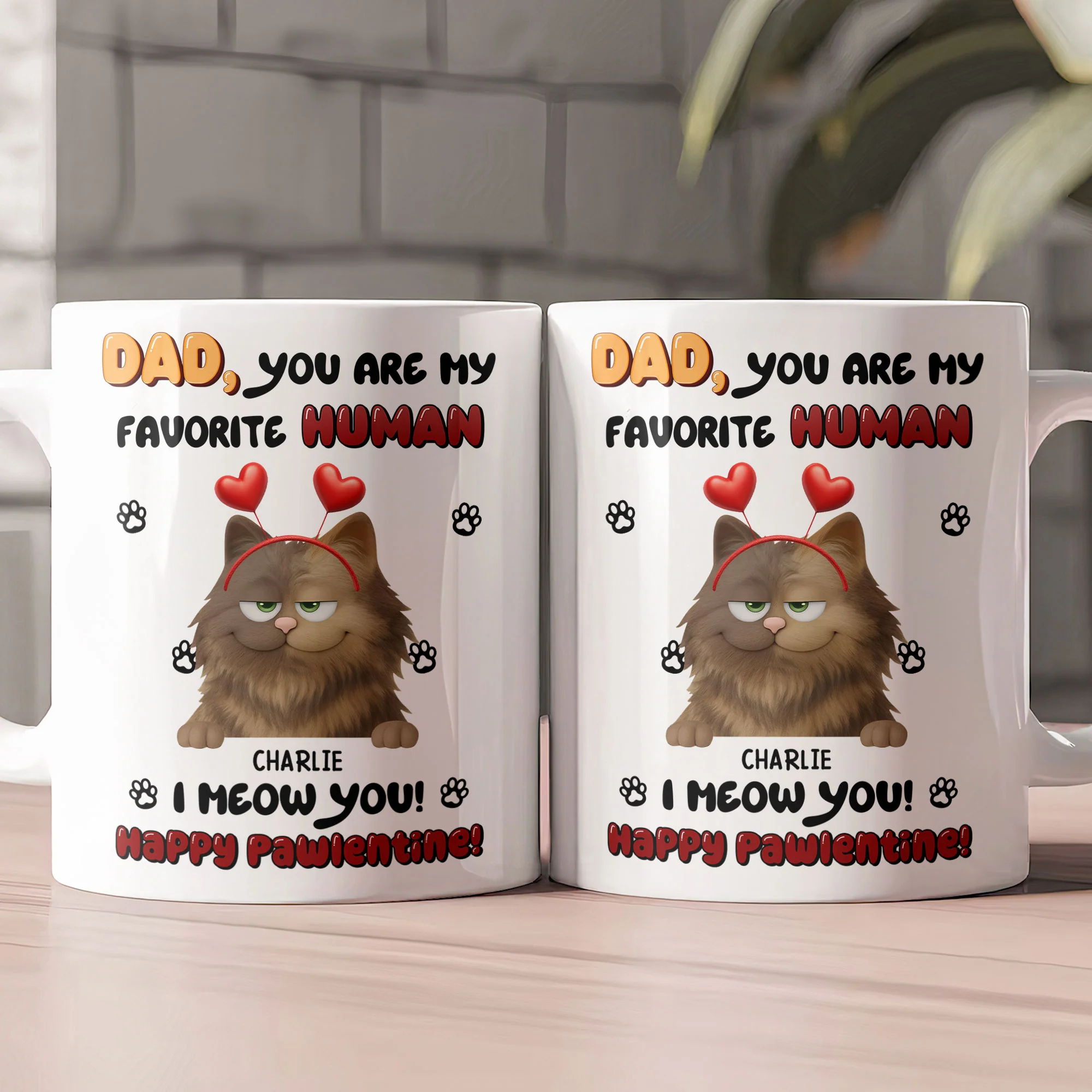 Happy Pawlentine! - Personalized Mug - Image 2