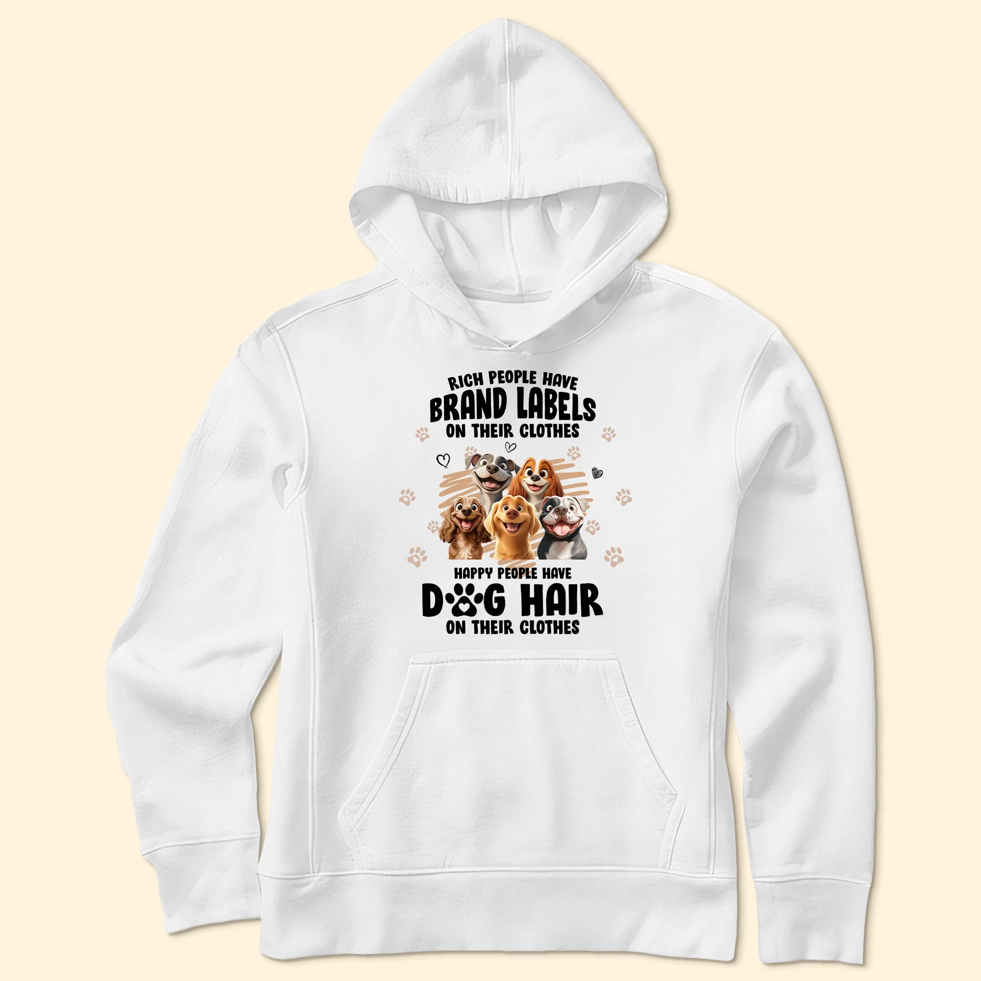 Happy People Have Dog Hair On Their Clothes - Personalized Shirt - Image 6