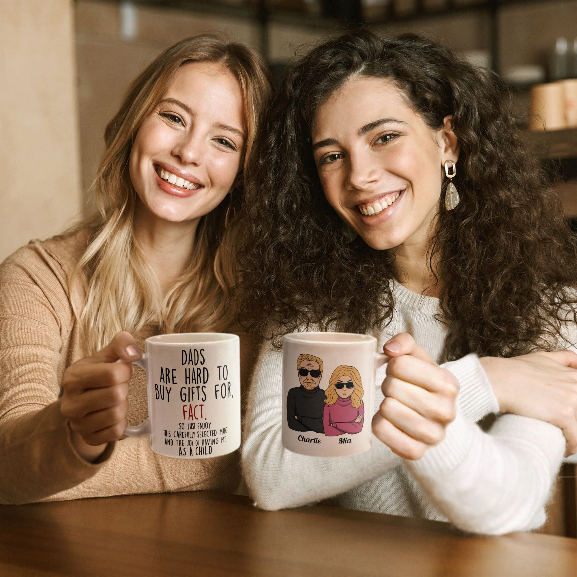 Hard To Buy Gift For. Fact - Personalized Mug - Christmas Gift For Dad, Mom, Father, Family, Loved Ones - Image 4