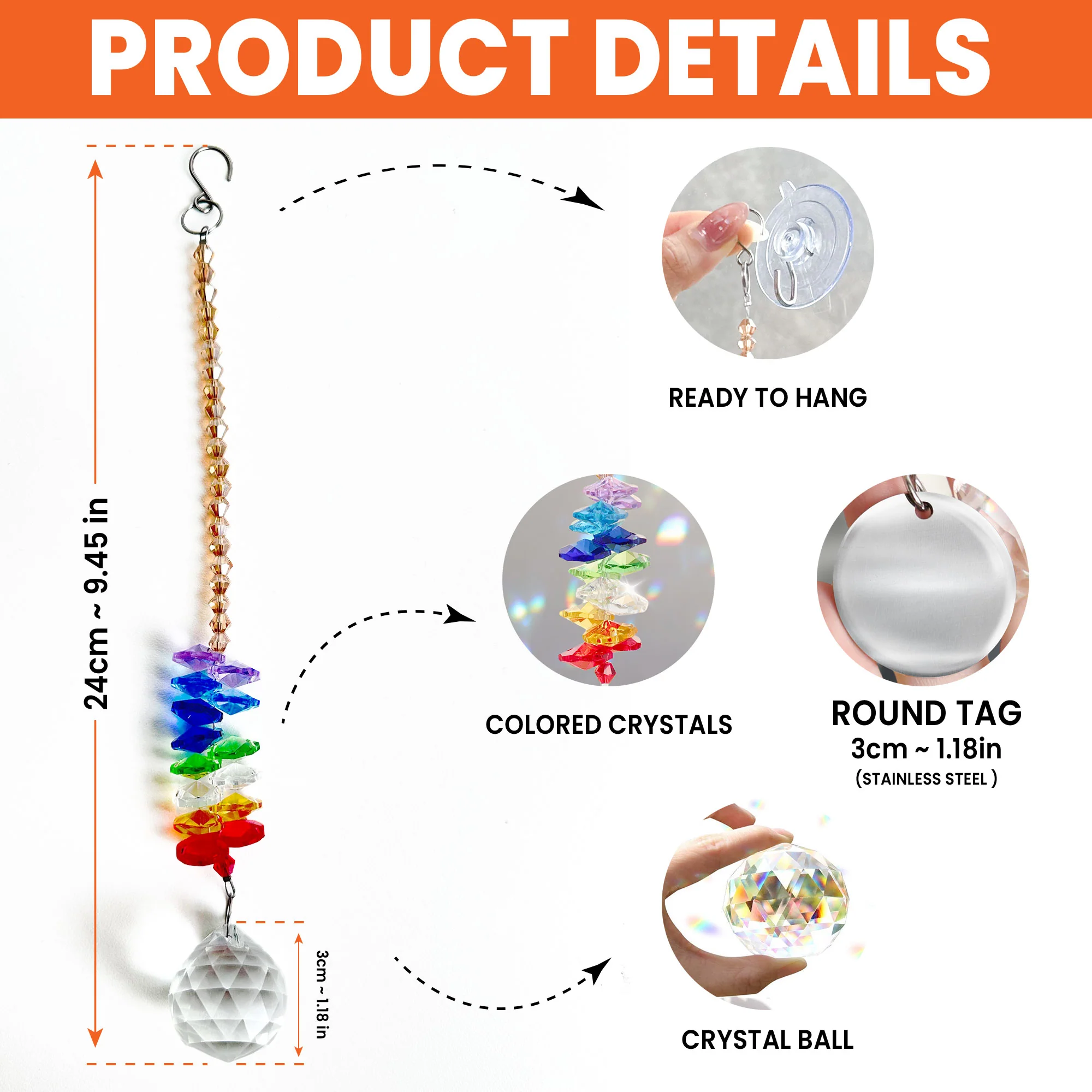 Hardest Goodbye - Personalized Ball Prism Suncatcher - Image 5