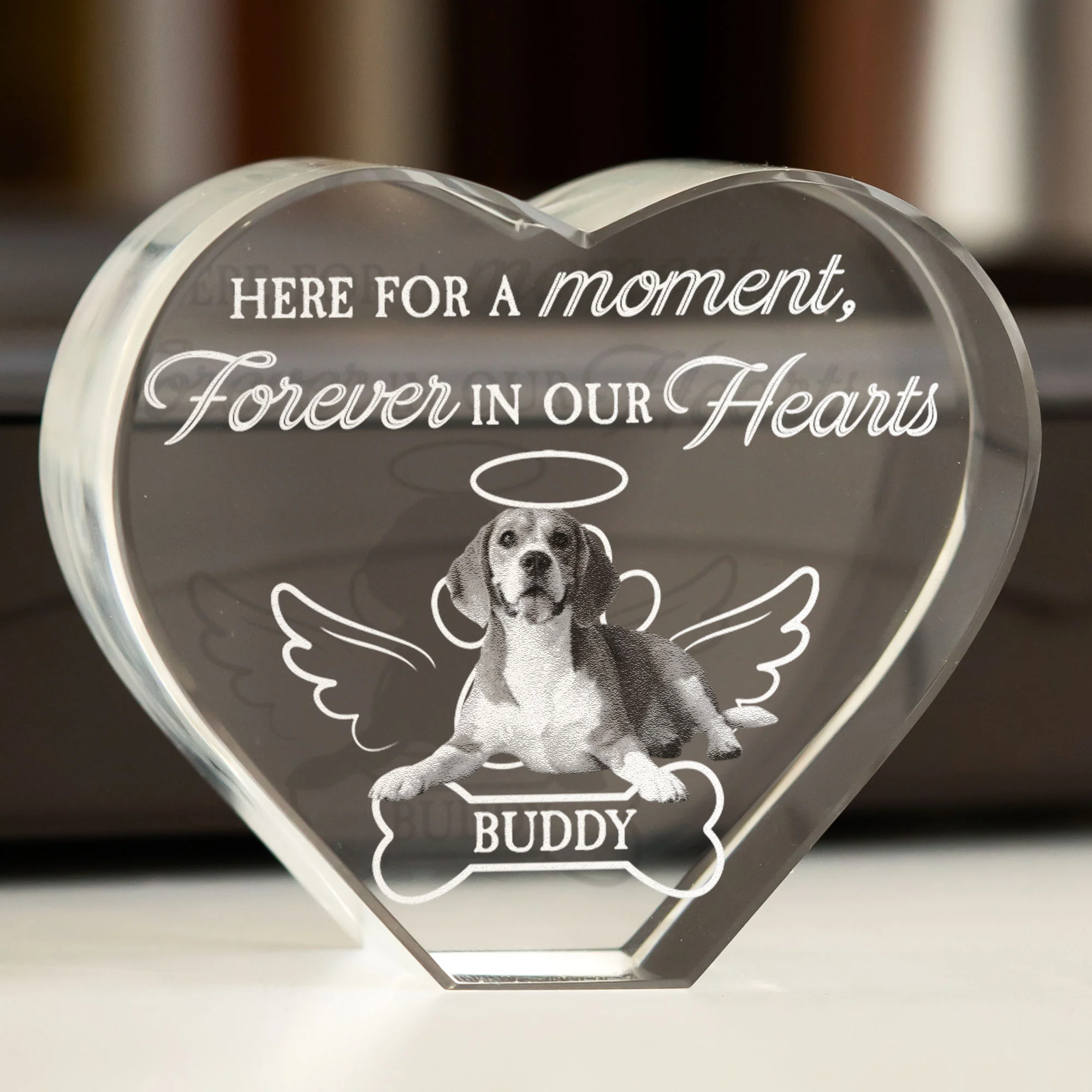 Here For A Moment, Forever In Our Hearts - Custom 2D Crystal Photo - Image 5