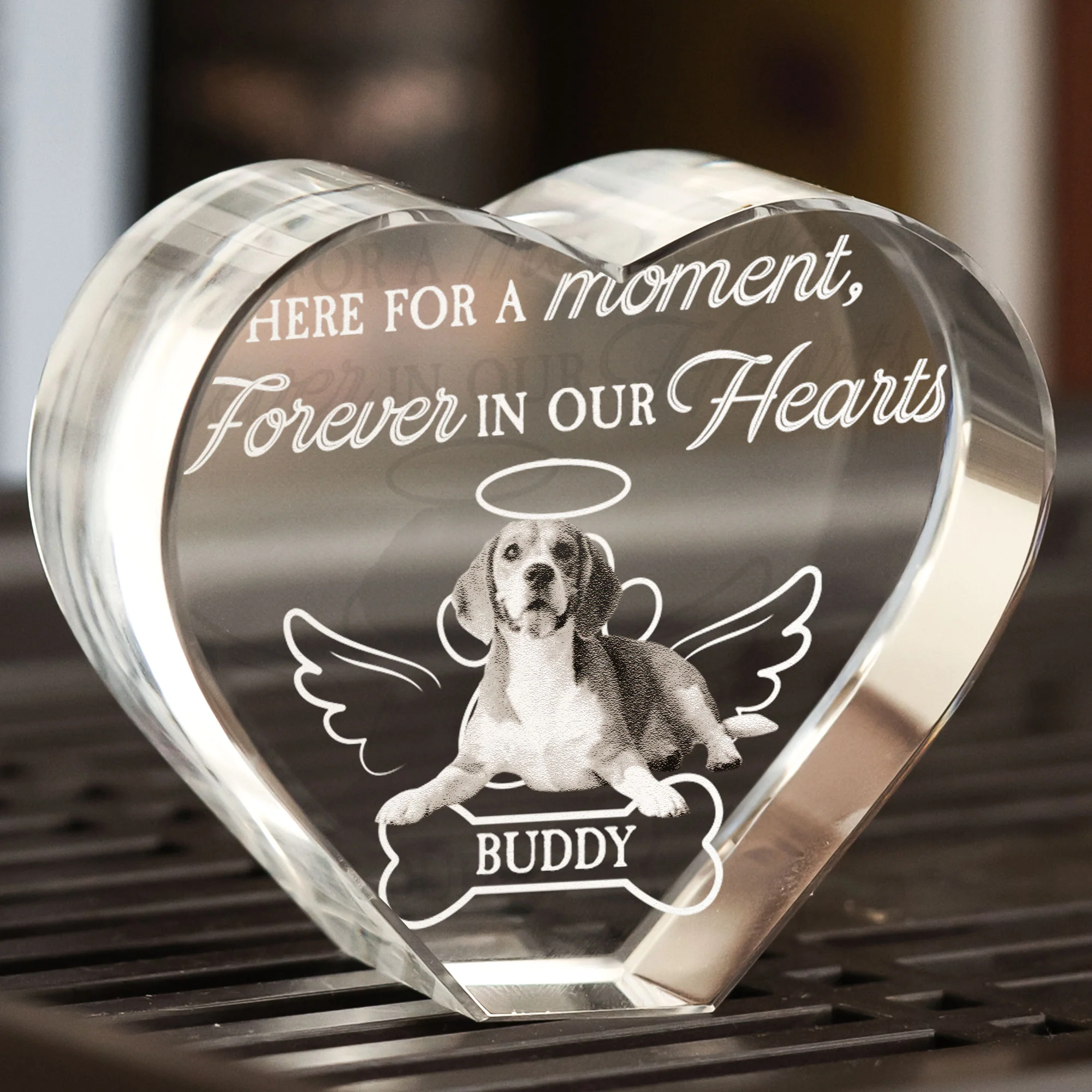 Here For A Moment, Forever In Our Hearts - Custom 2D Crystal Photo - Image 6