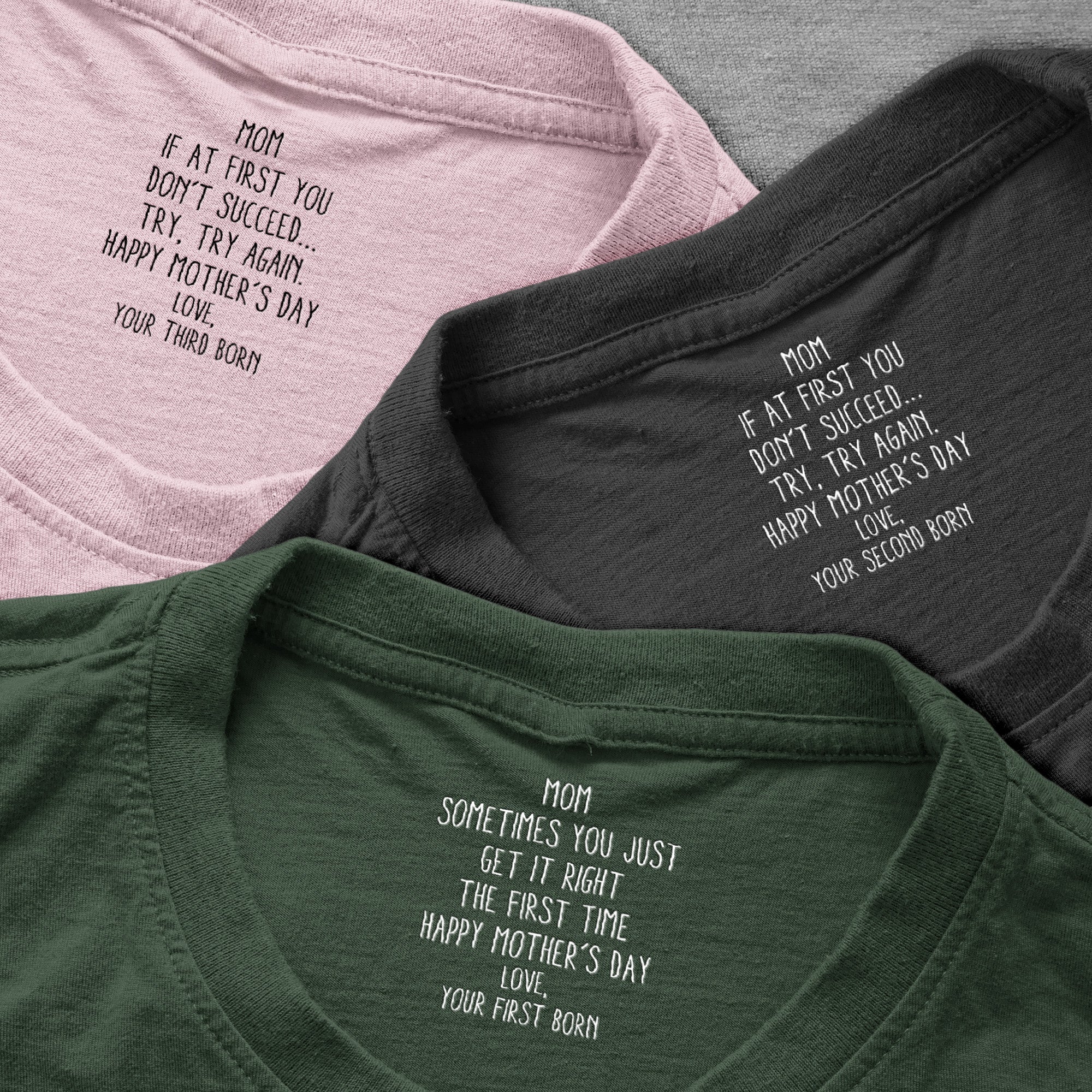 Hidden Funny Message From First Child, Second Child, Third Child - Personalized Shirt - Image 4