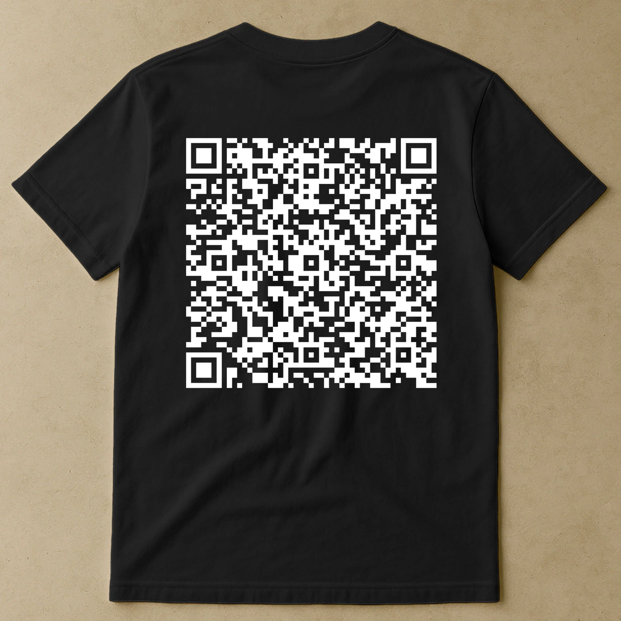 Hidden Swear Words Custom QR Voice - Personalized Back Printed Shirt