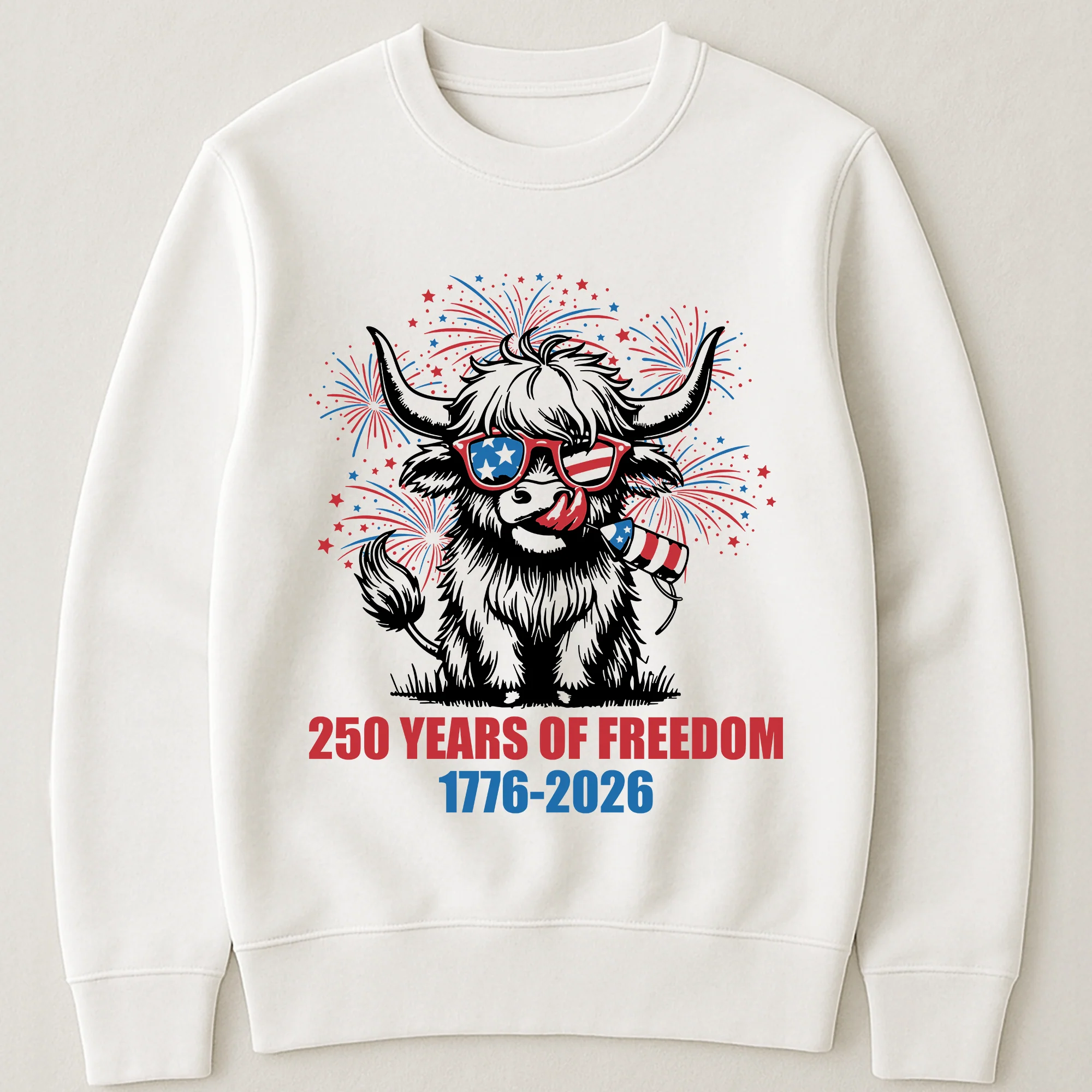 Highland Cow 250 Years Of Freedom - Shirt - Image 11