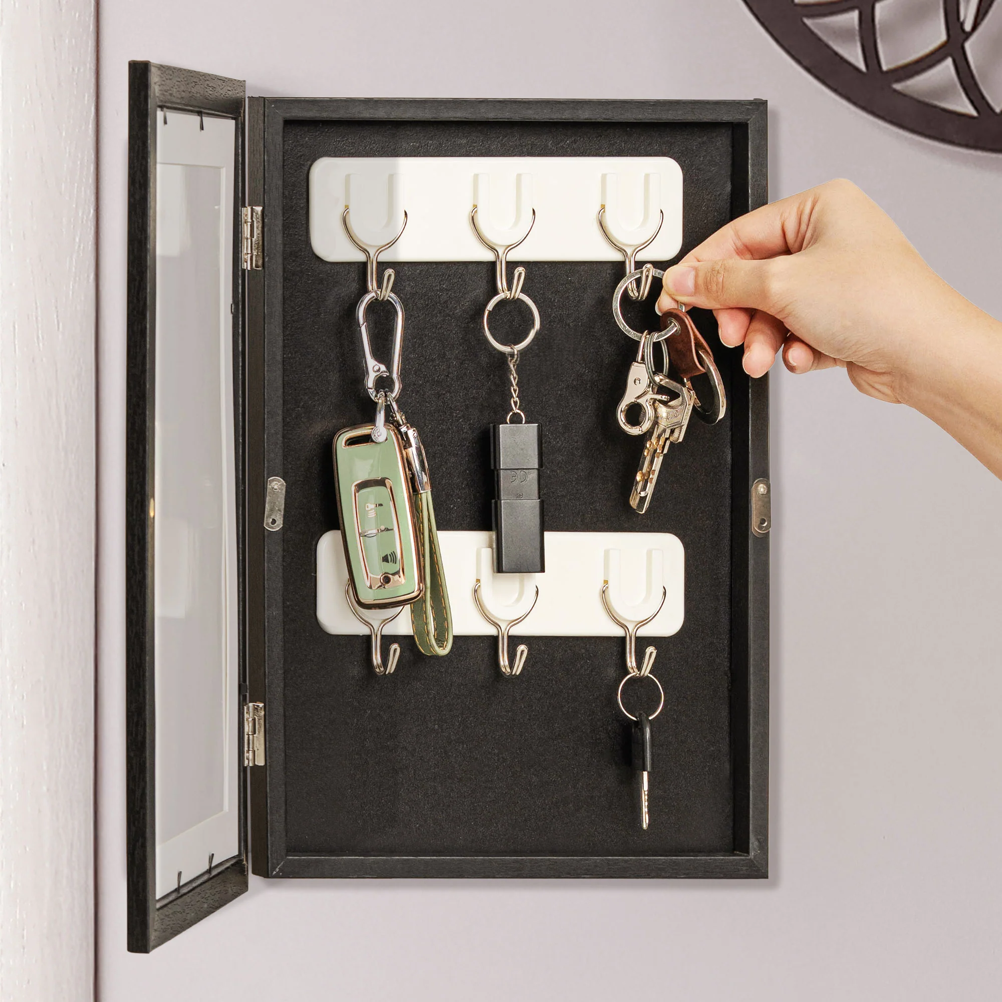 Home Sweet Home - Personalized Hidden Key Holder Picture Frame - Image 3