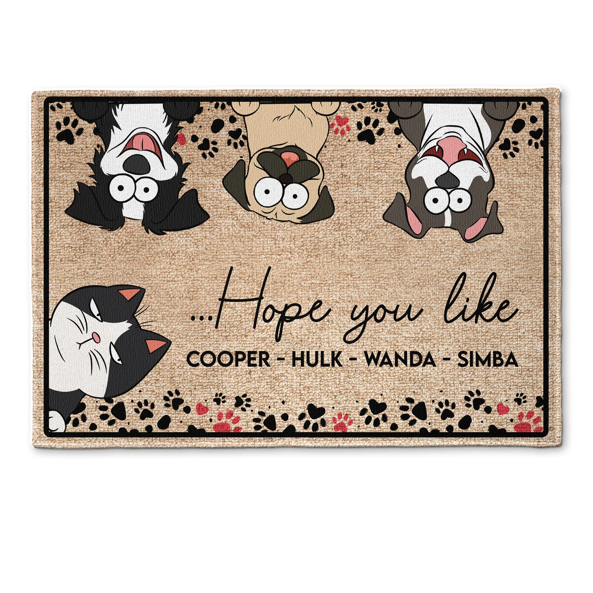 Hope You Like Dogs - Personalized Doormat - Image 3